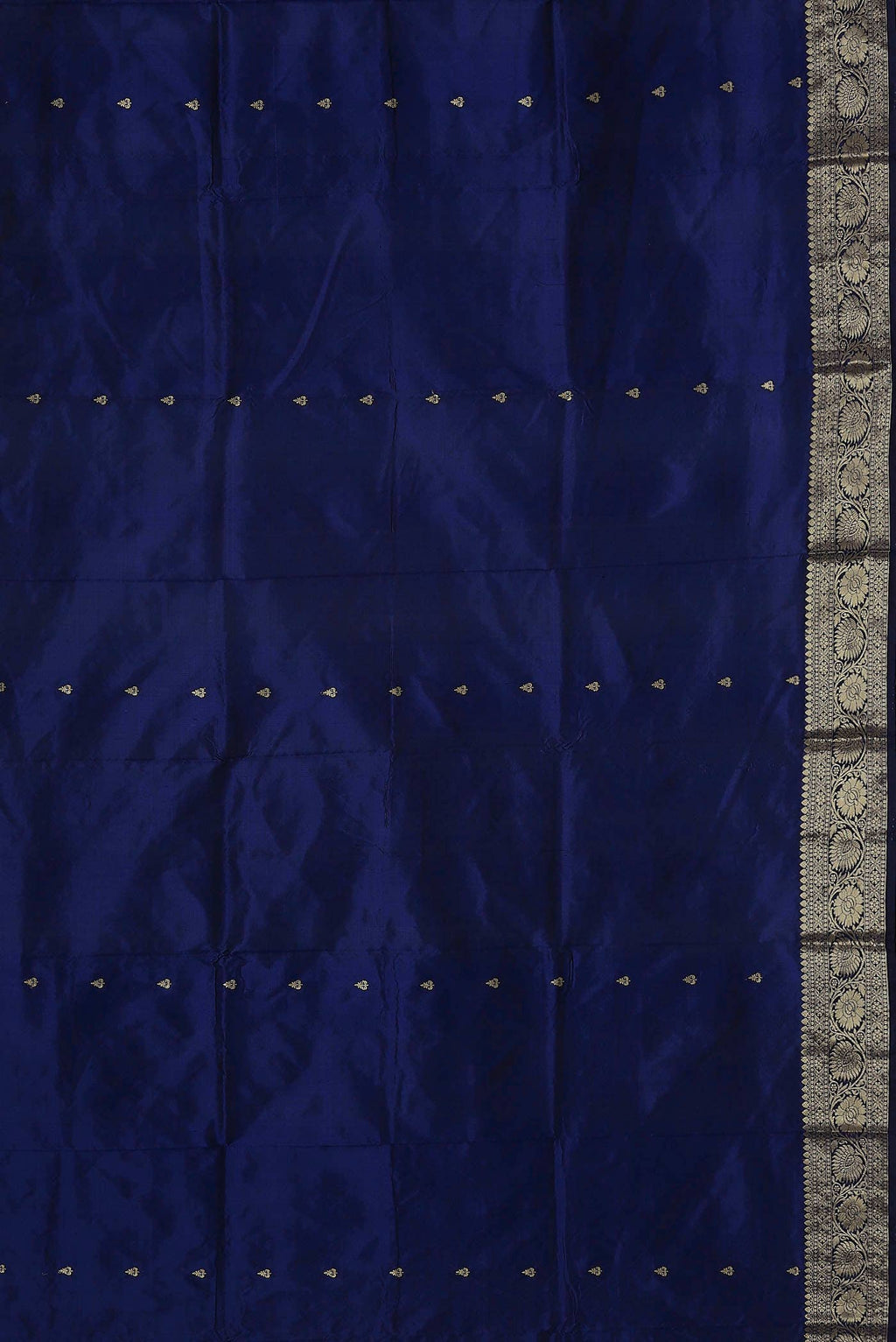 Blue Banarasi Katan Silk Saree