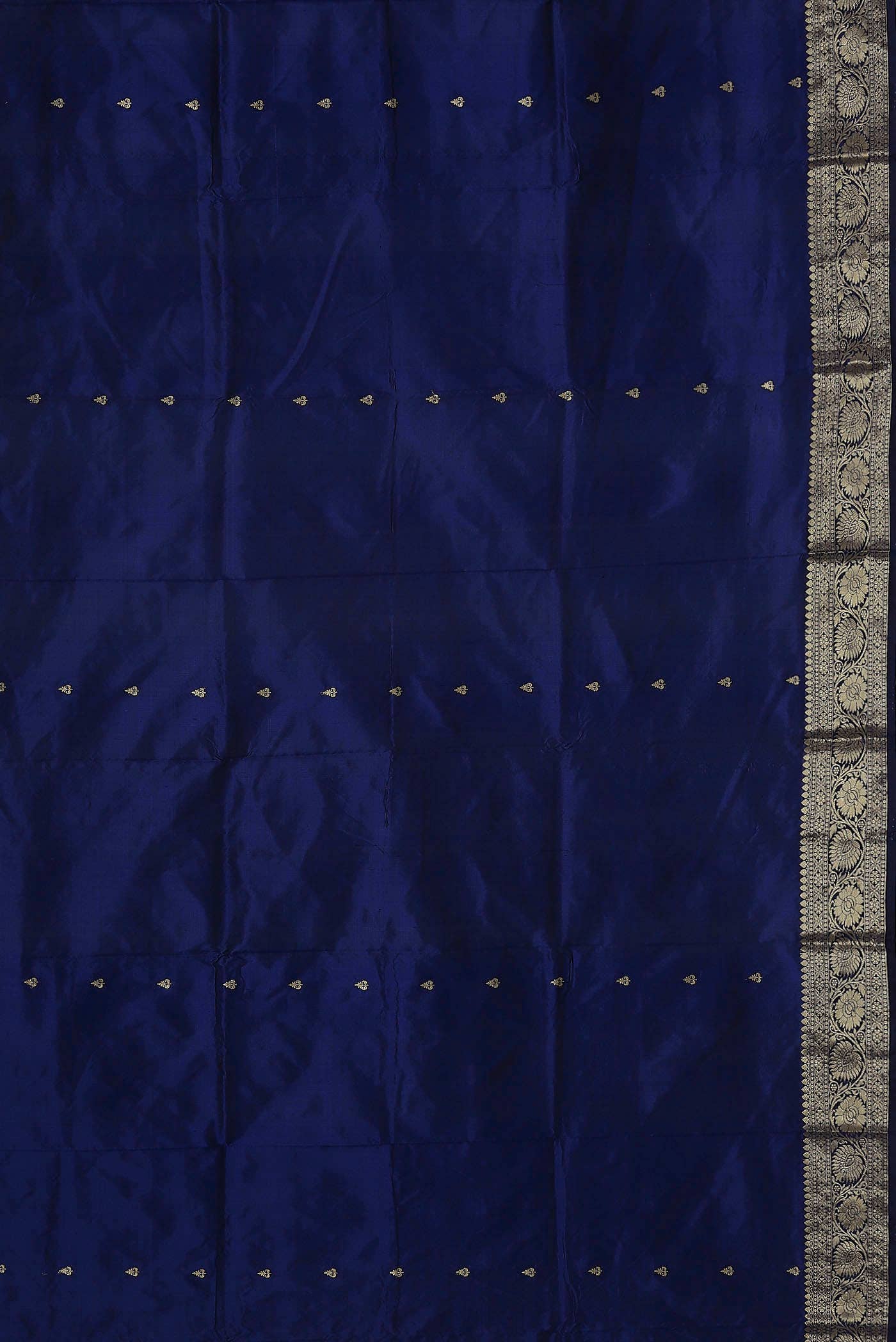 Blue Banarasi Katan Silk Saree