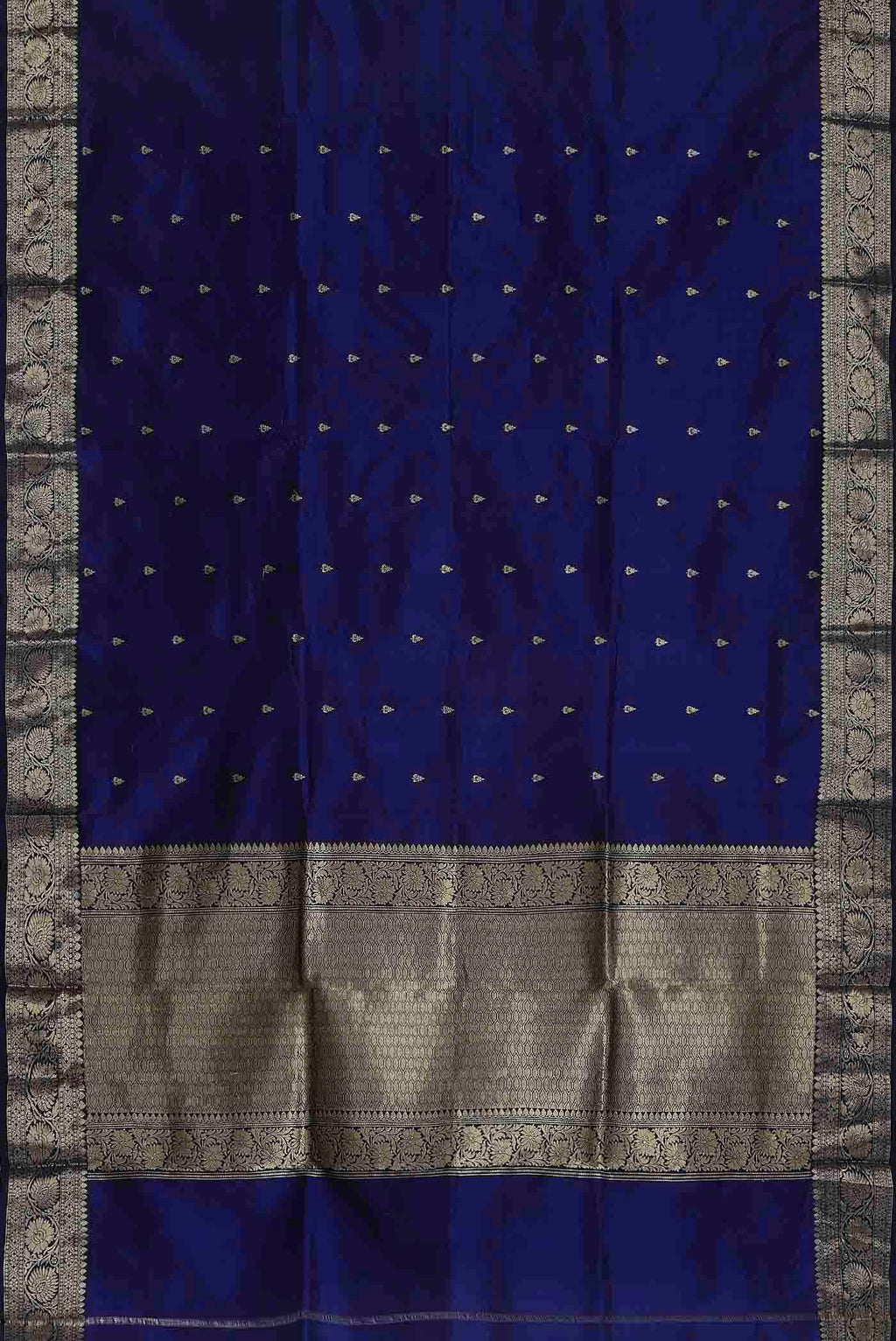 Blue Banarasi Katan Silk Saree