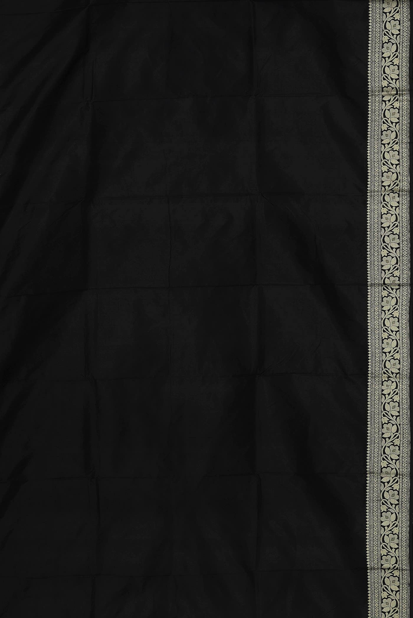 Black Banarasi Katan Silk Saree