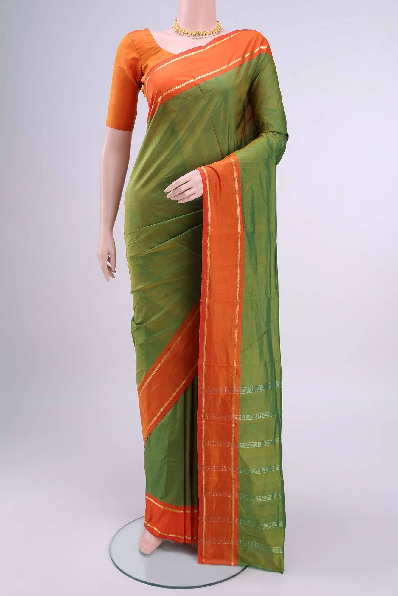 Green Kanchipuram Silk Saree