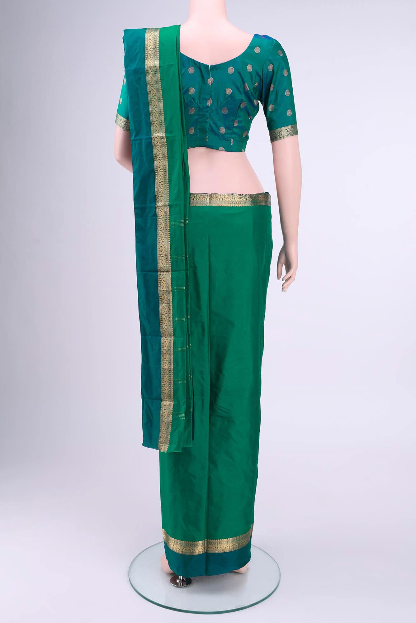 Green Blended Bangalore Silk Saree