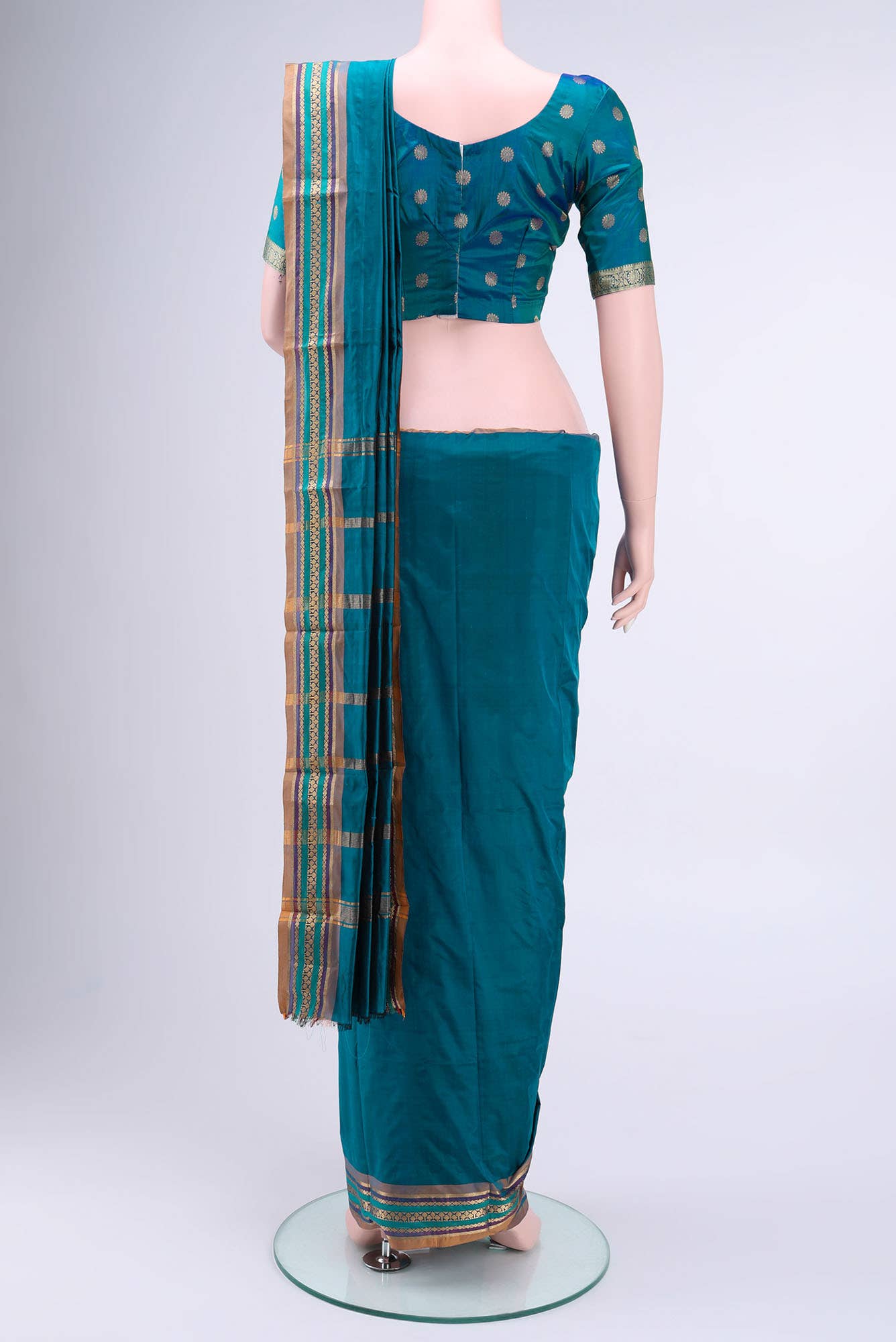 Blue Bangalore Silk Saree