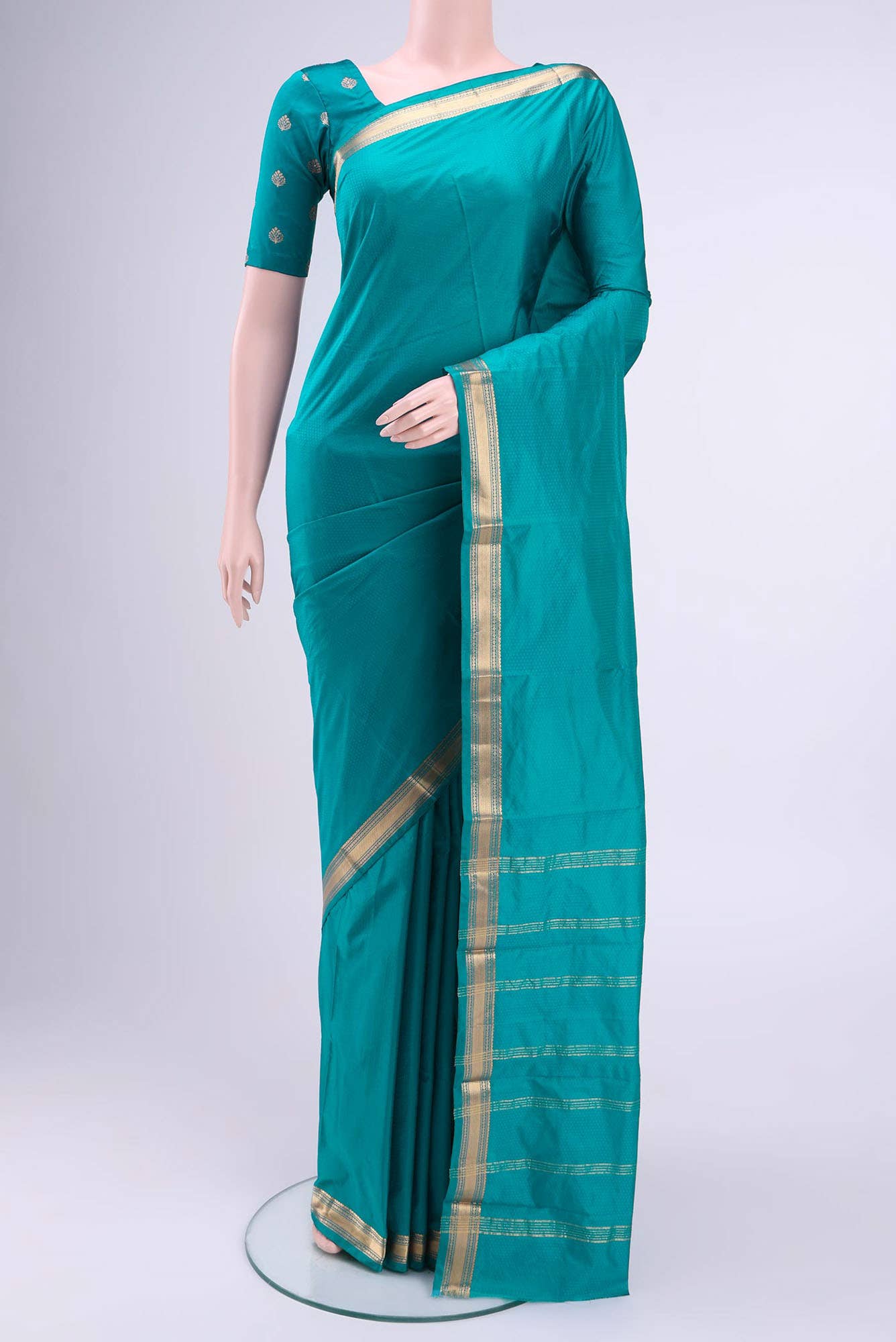 Blue Bangalore Silk Saree