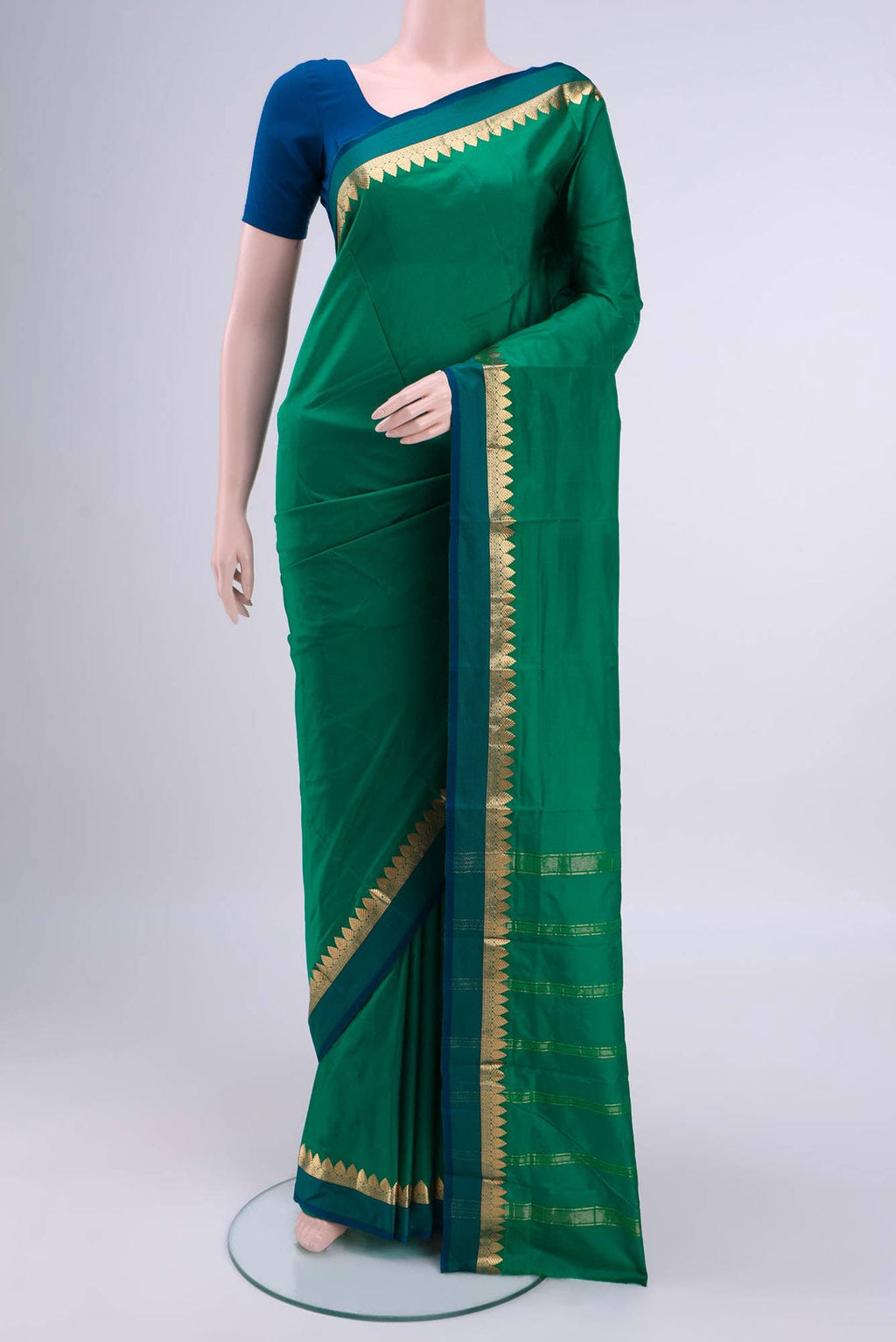 Green Kanchipuram Silk Saree