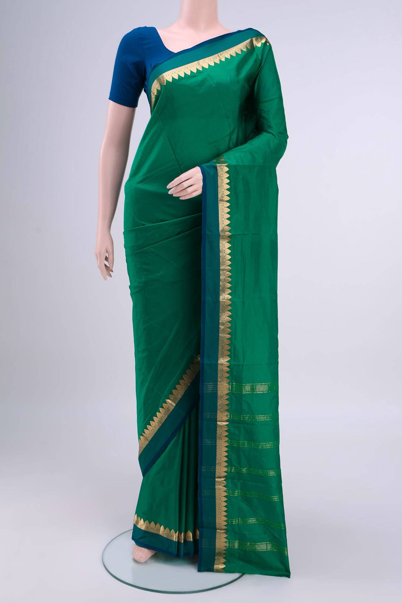 Green Kanchipuram Silk Saree