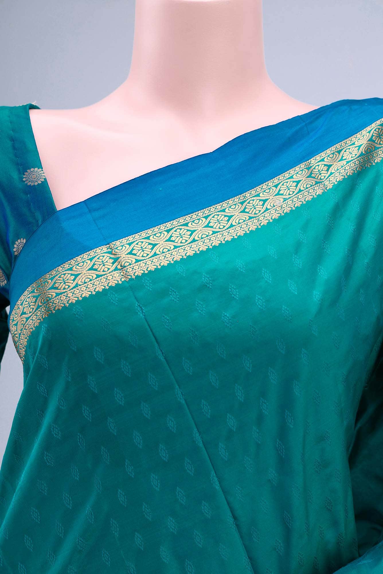Blue Bangalore Silk Saree
