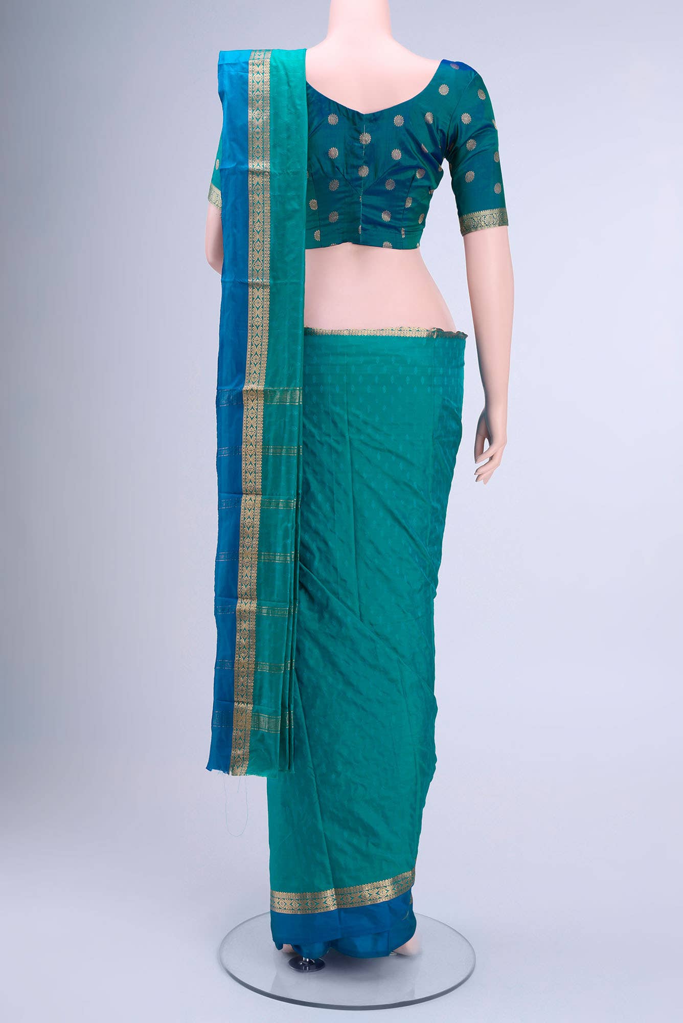 Blue Bangalore Silk Saree