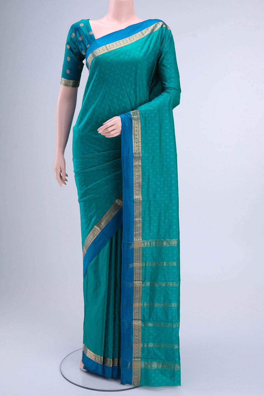 Blue Bangalore Silk Saree
