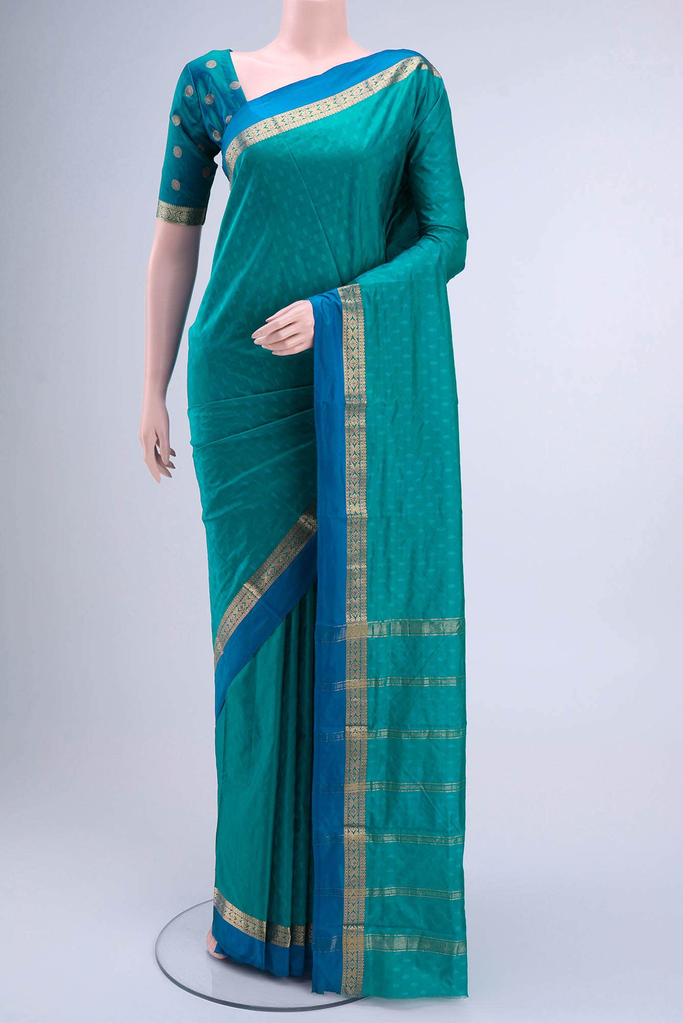 Blue Bangalore Silk Saree