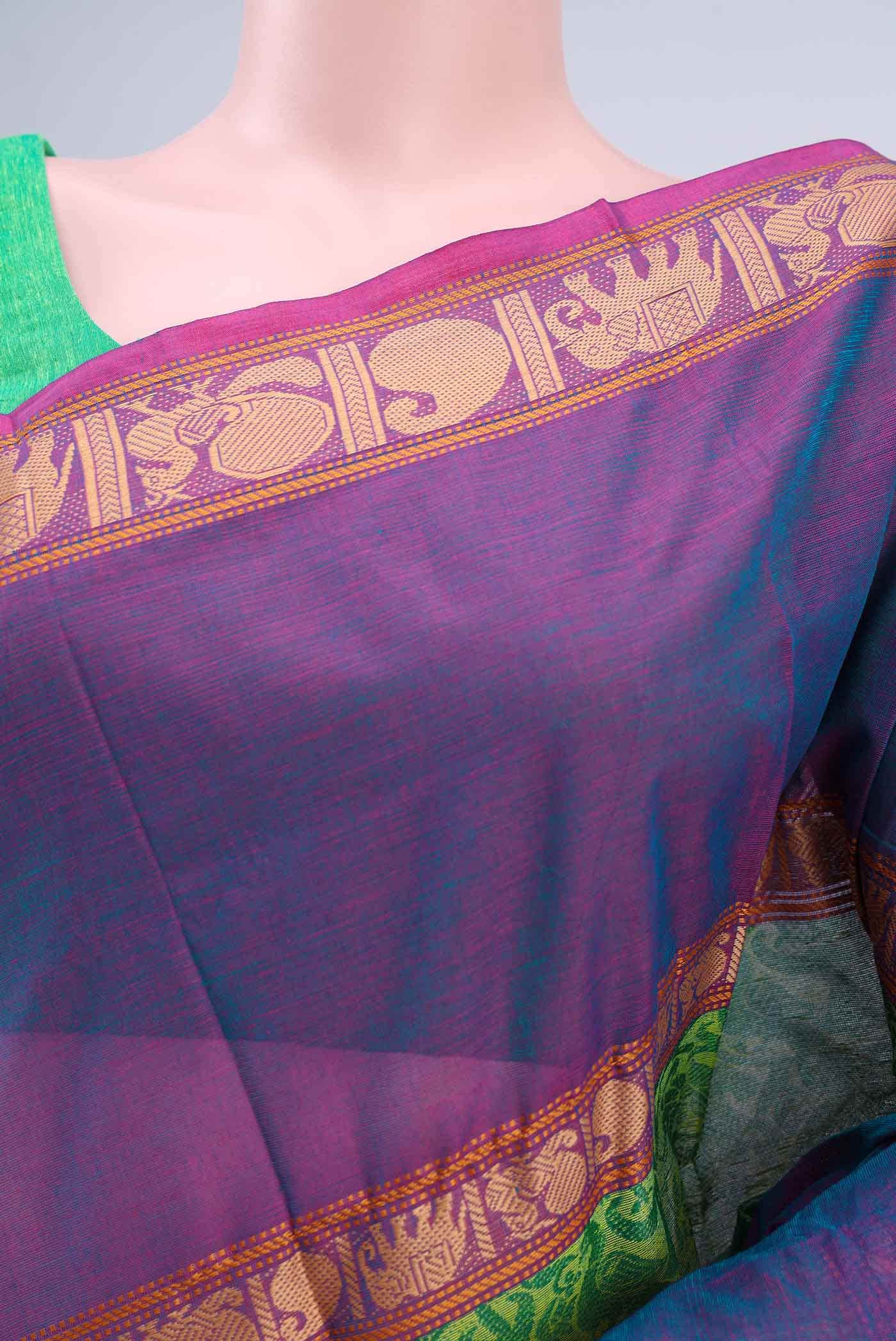 Green Kanchi Cotton Saree