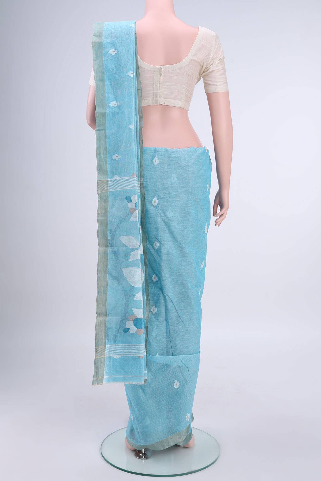 Black Bengal Cotton Saree