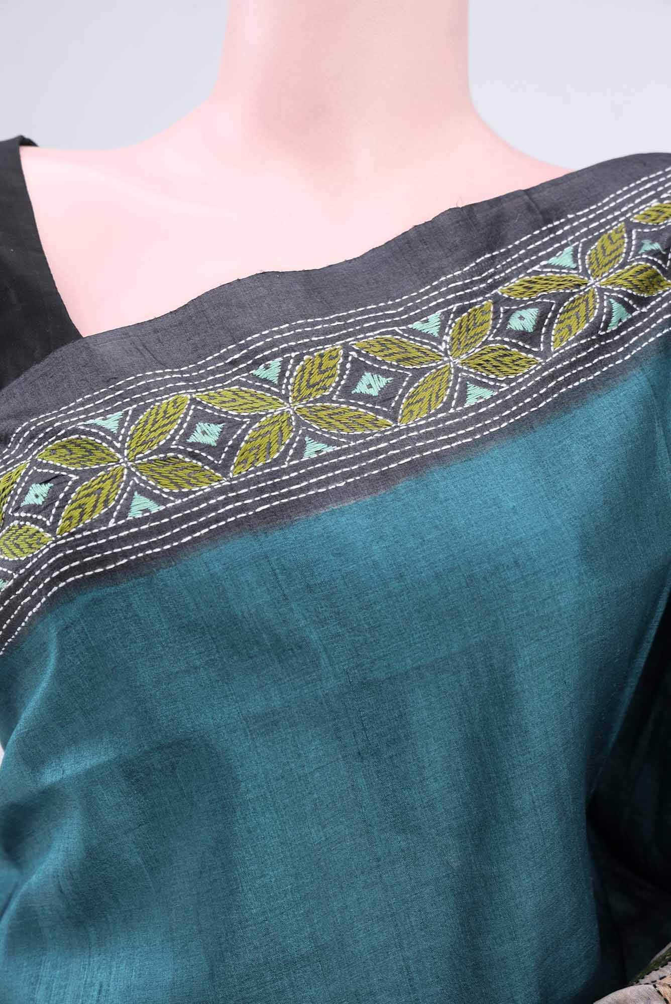 Black Tussar Saree