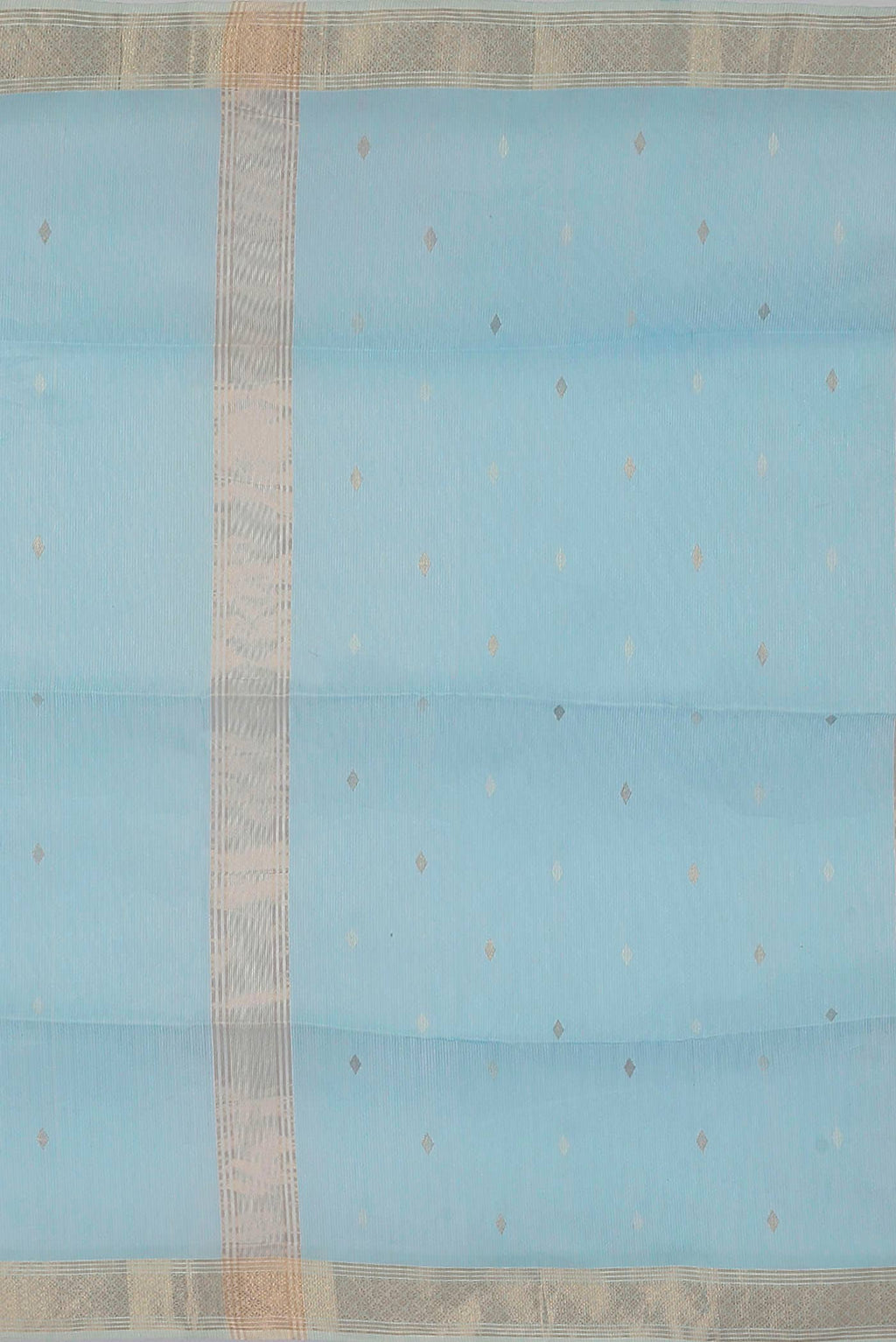 Light Blue Maheshwari Silk Cotton Saree