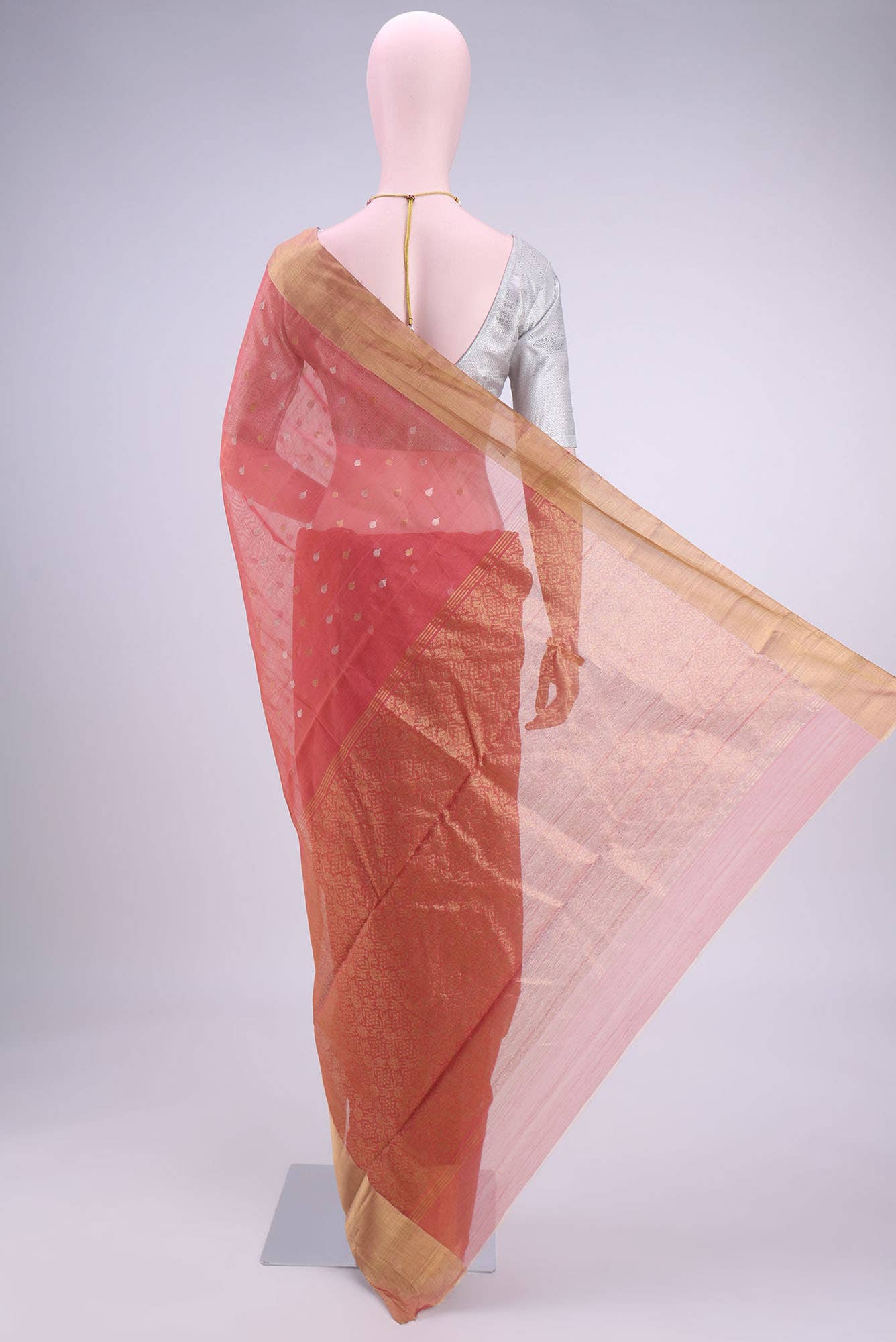 no Dual Tone Chanderi Silk Cotton Saree