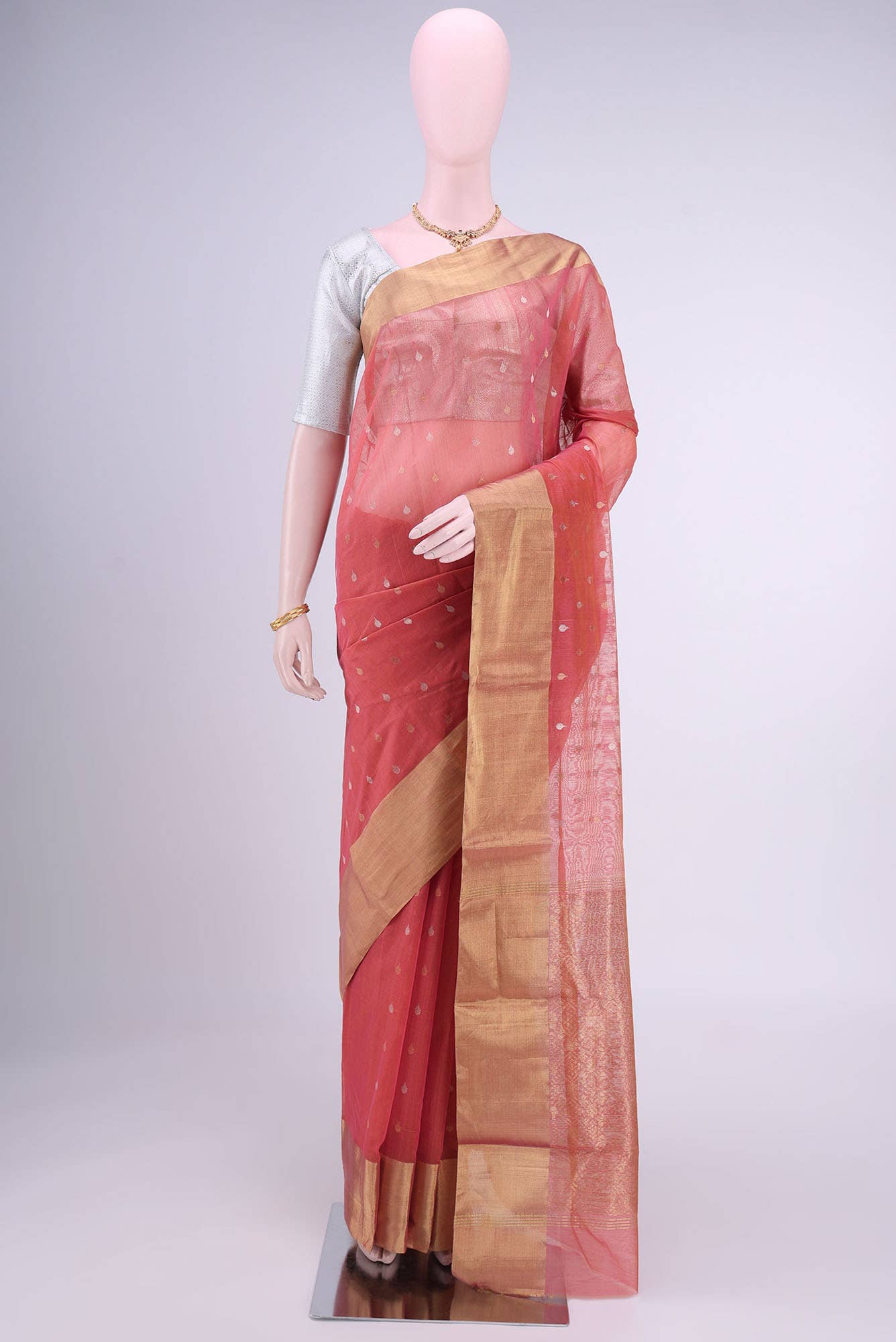 no Dual Tone Chanderi Silk Cotton Saree