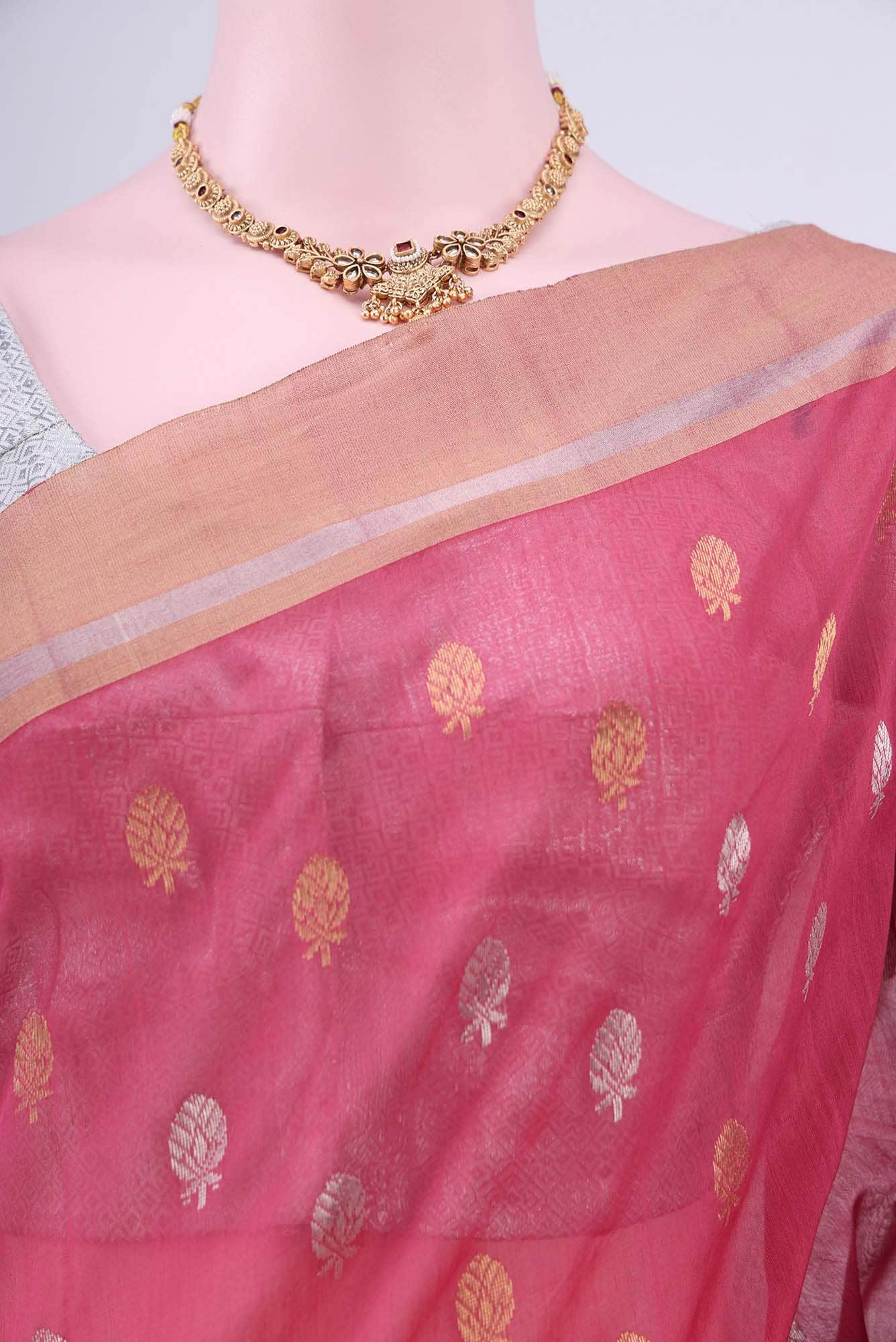 no Dual Tone Chanderi Silk Cotton Saree
