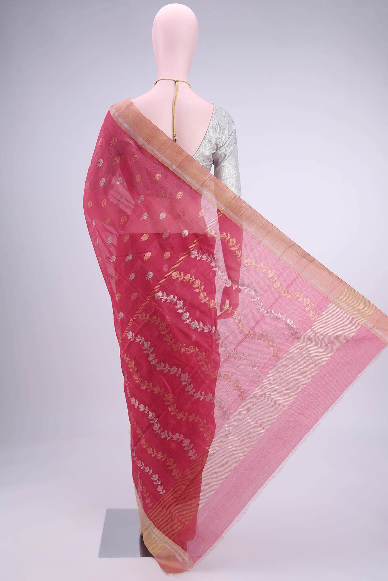 no Dual Tone Chanderi Silk Cotton Saree
