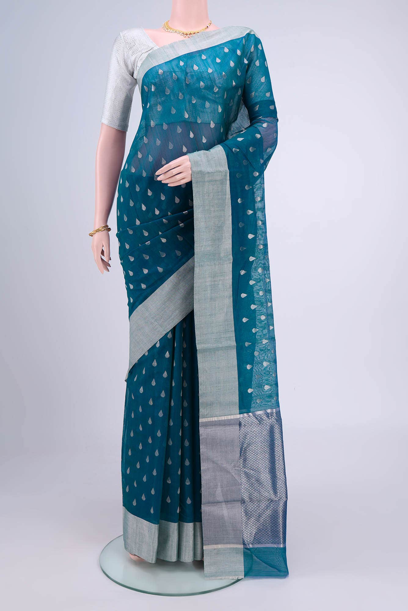Pink Chanderi Silk Cotton Saree