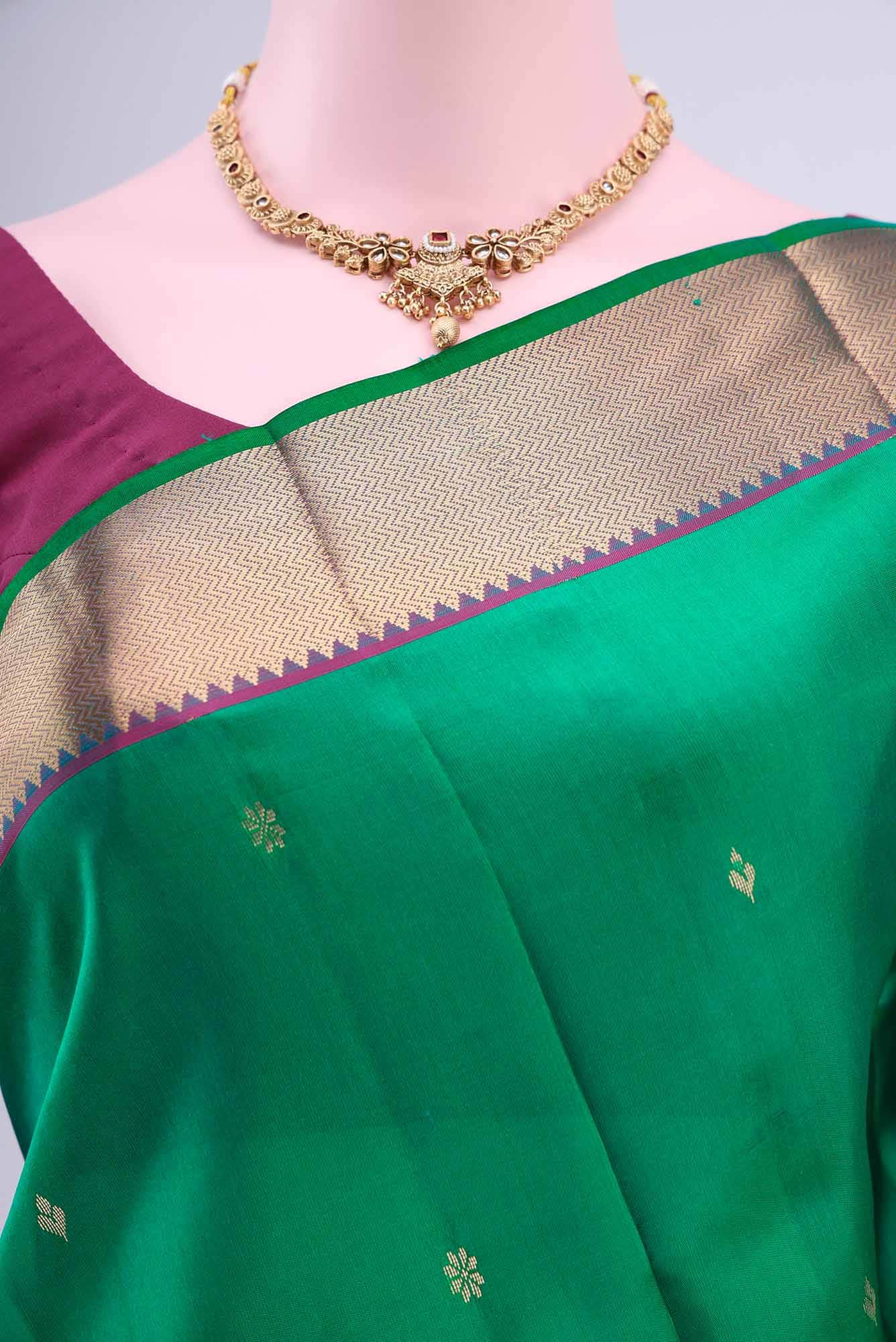 Green Kanchipuram Saree