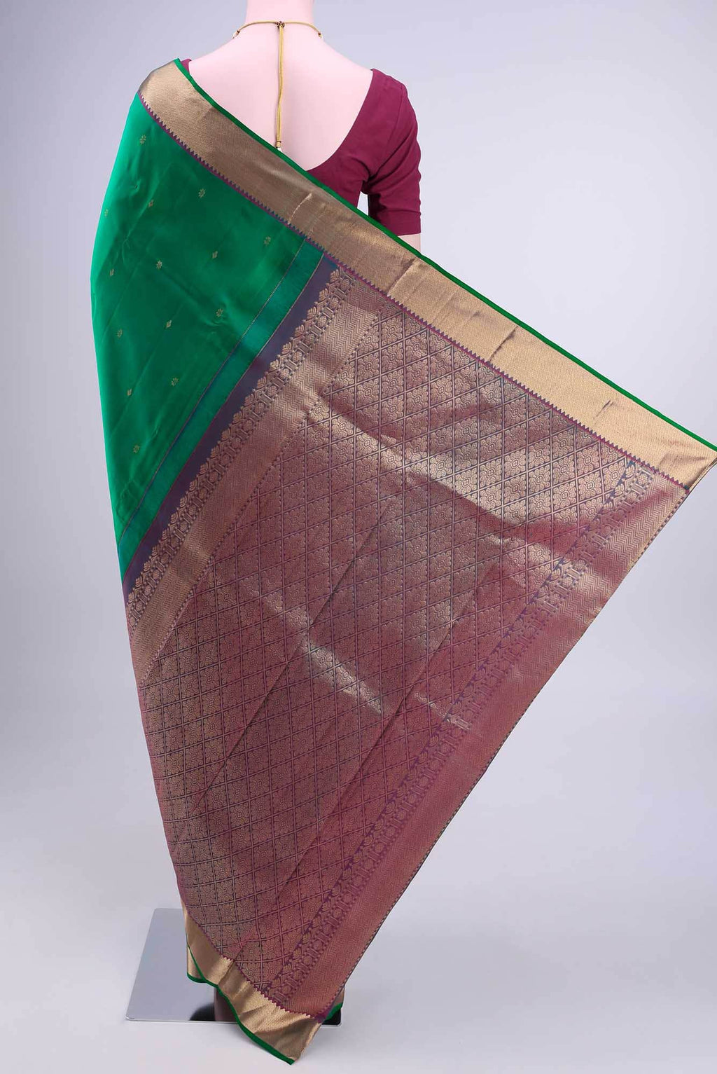 Green Kanchipuram Saree