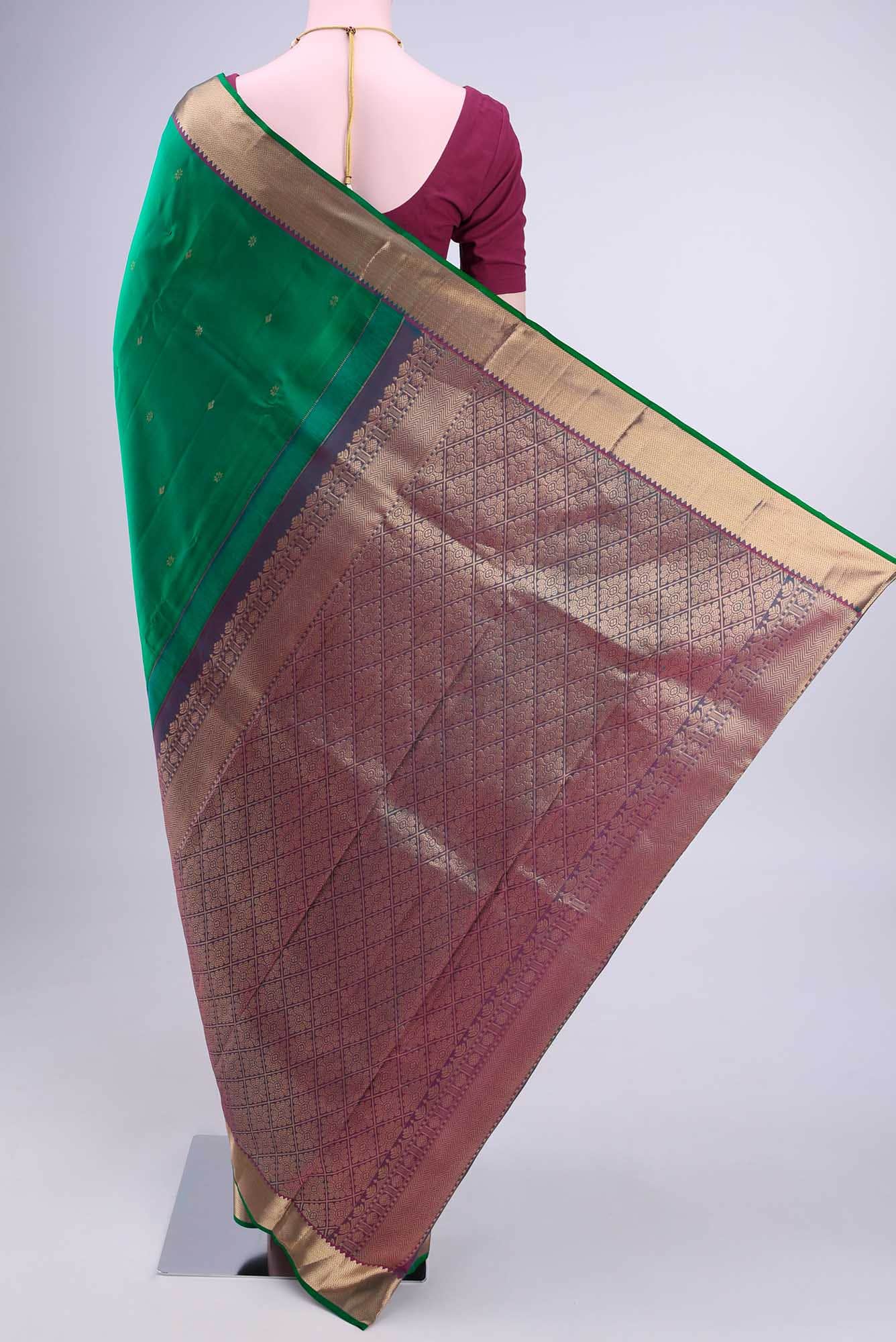 Green Kanchipuram Saree
