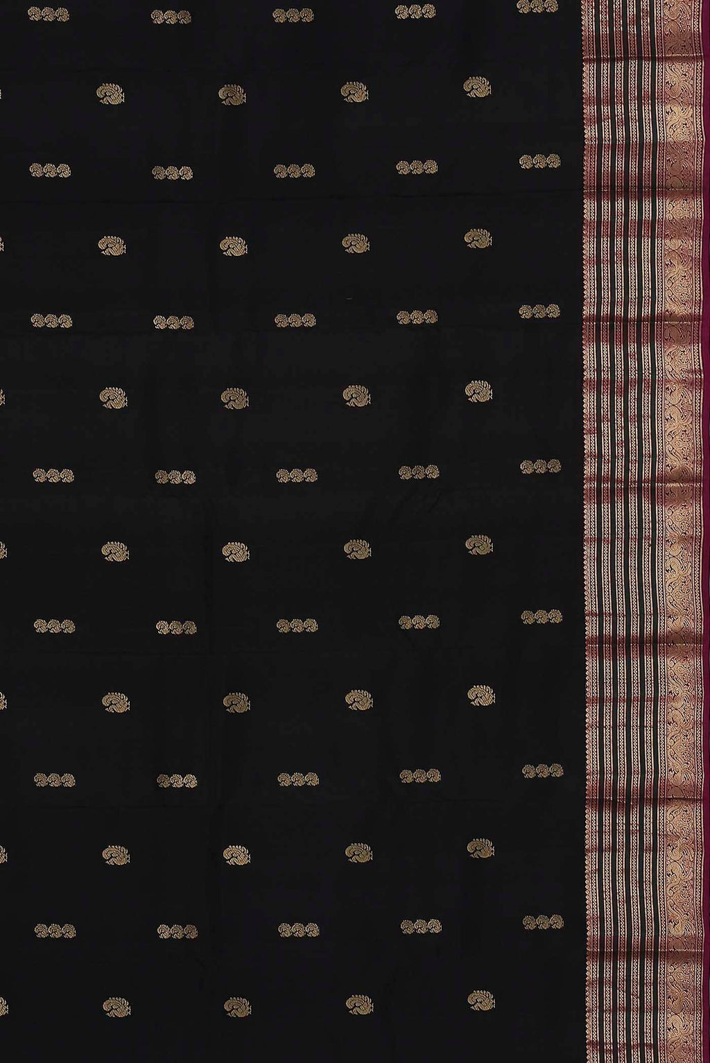 Black Kanchipuram Silk Saree