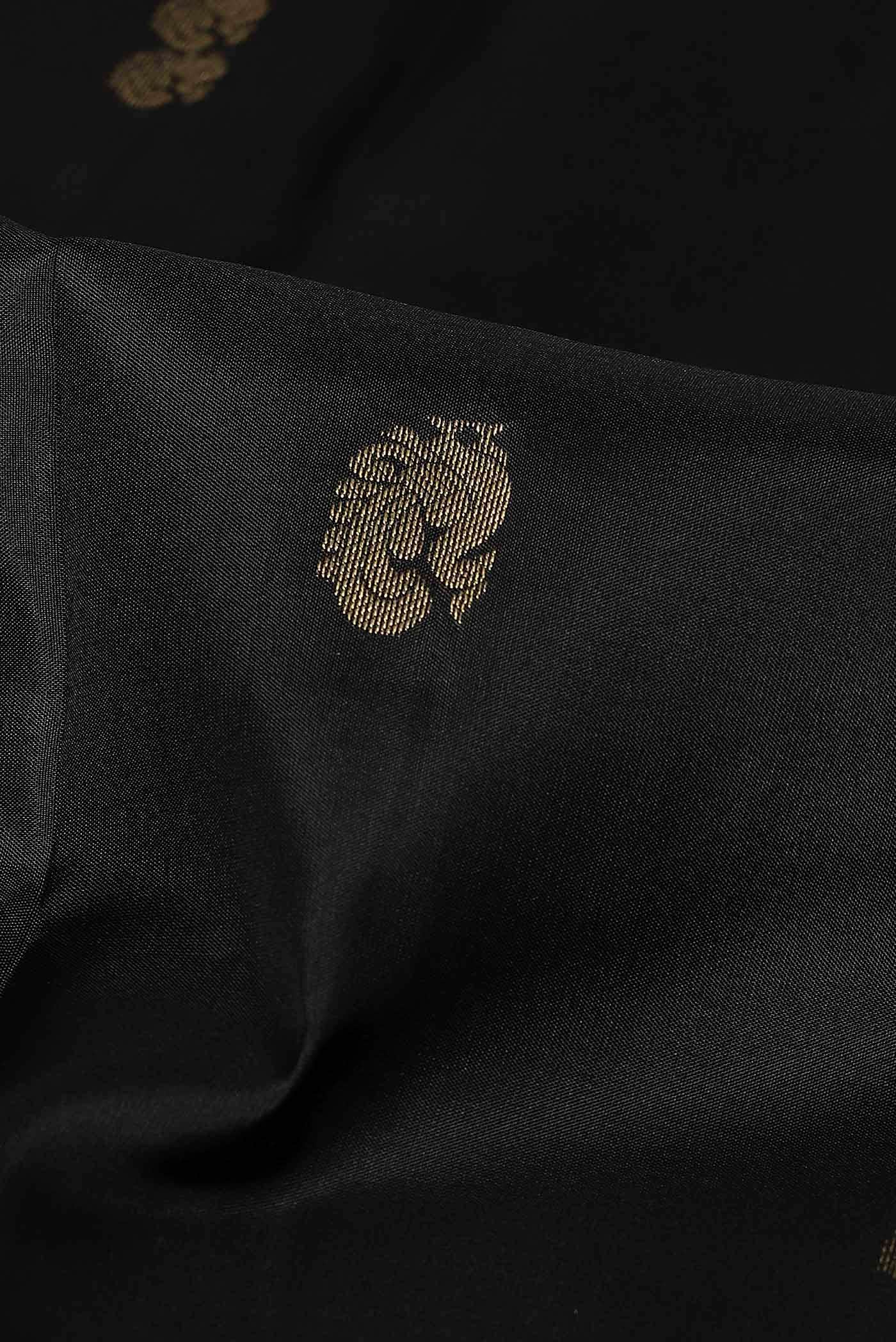 Black Kanchipuram Silk Saree