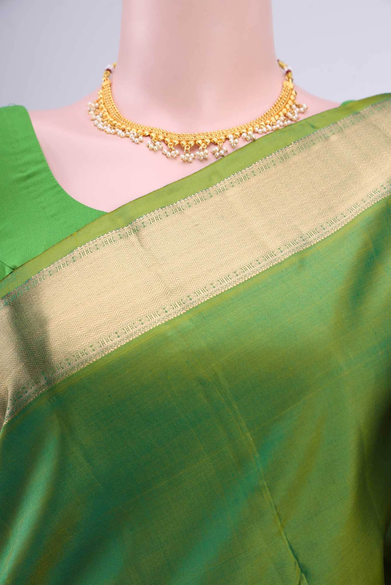 Green Kanchipuram Saree