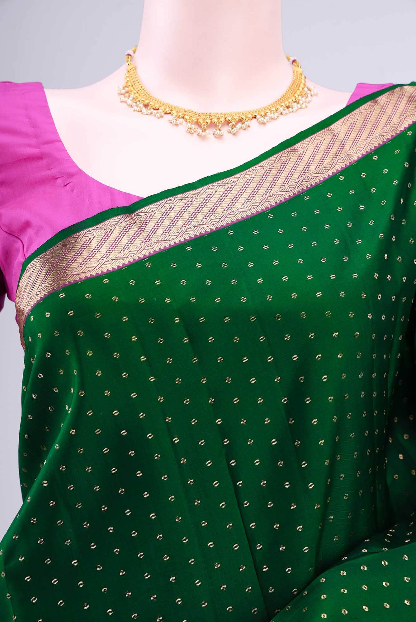 Green Kanchipuram Saree