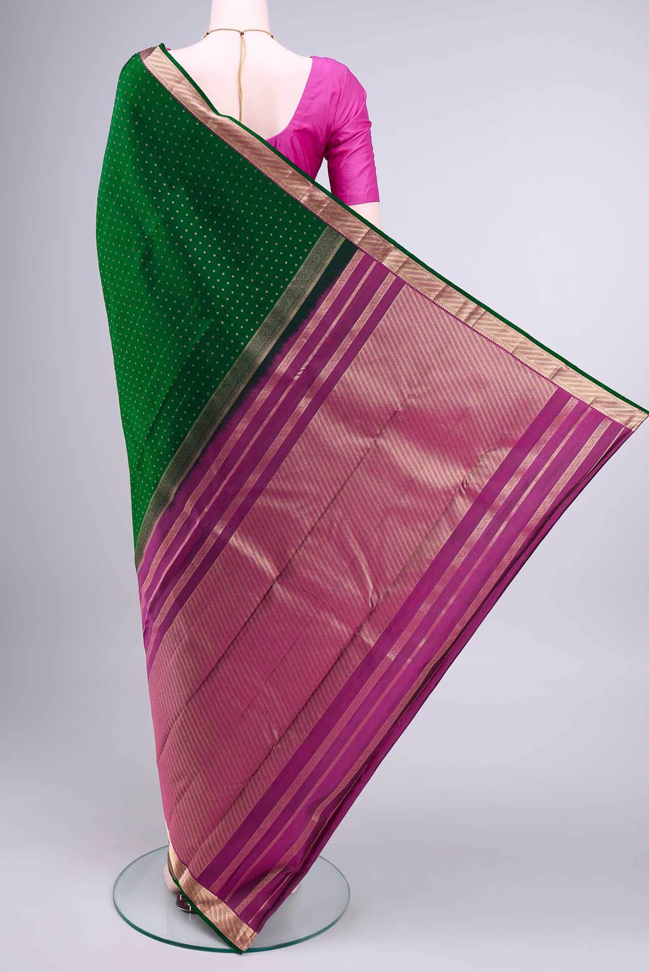 Green Kanchipuram Saree