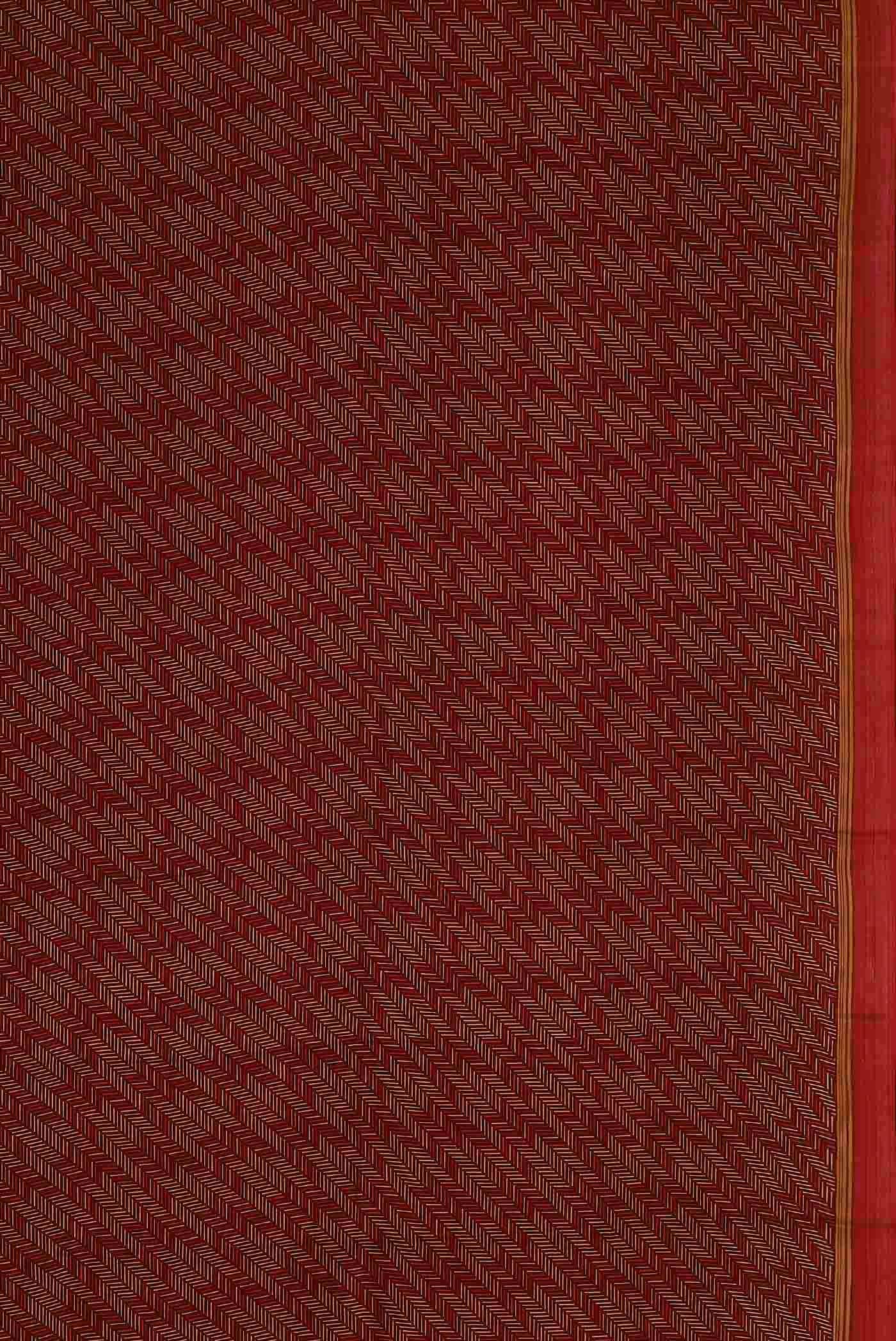 Red Crepe Saree