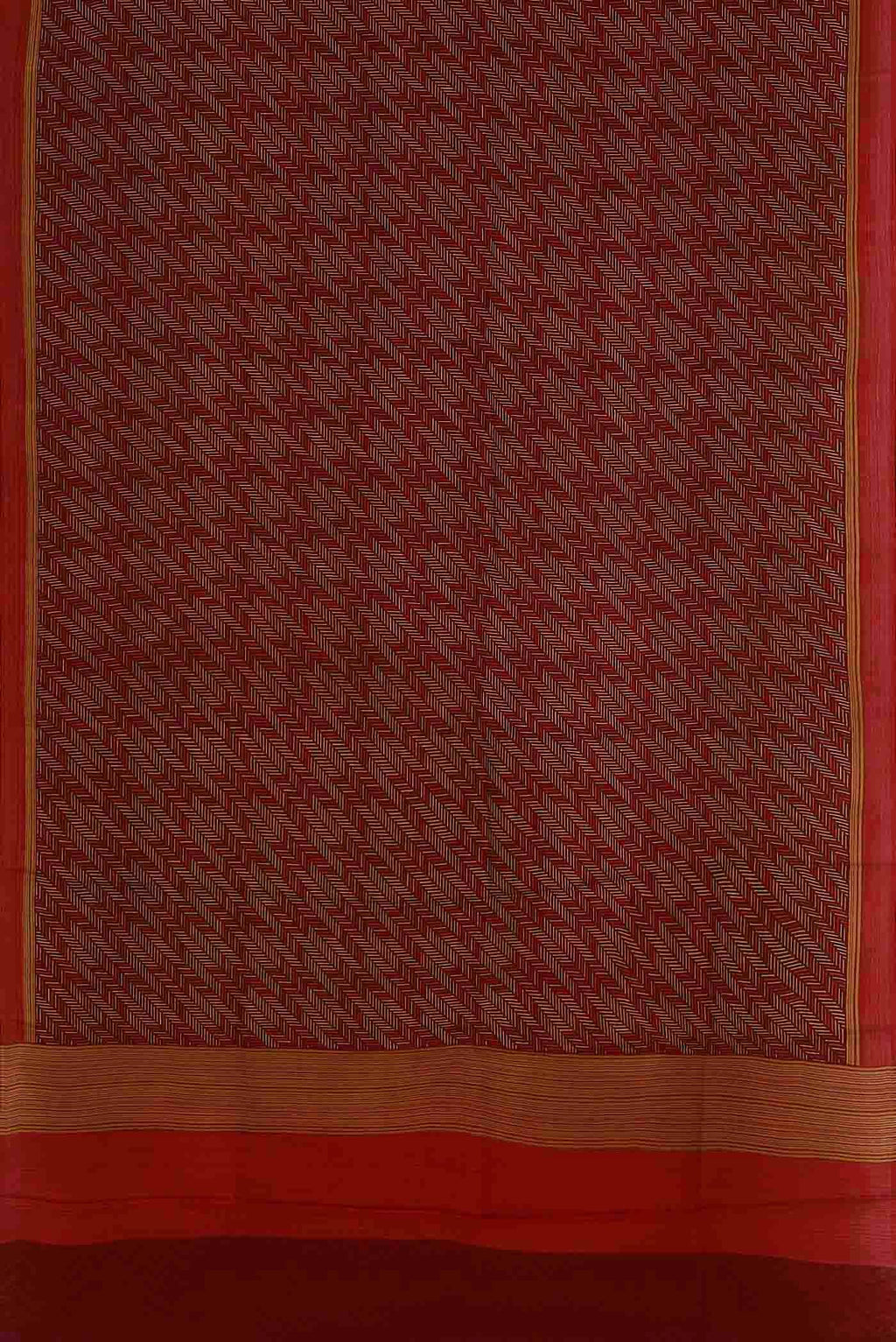 Red Crepe Saree