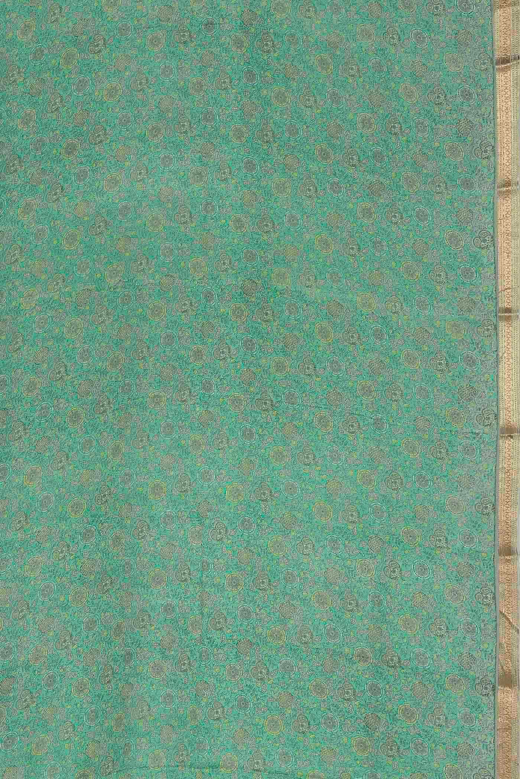Green Crepe Saree