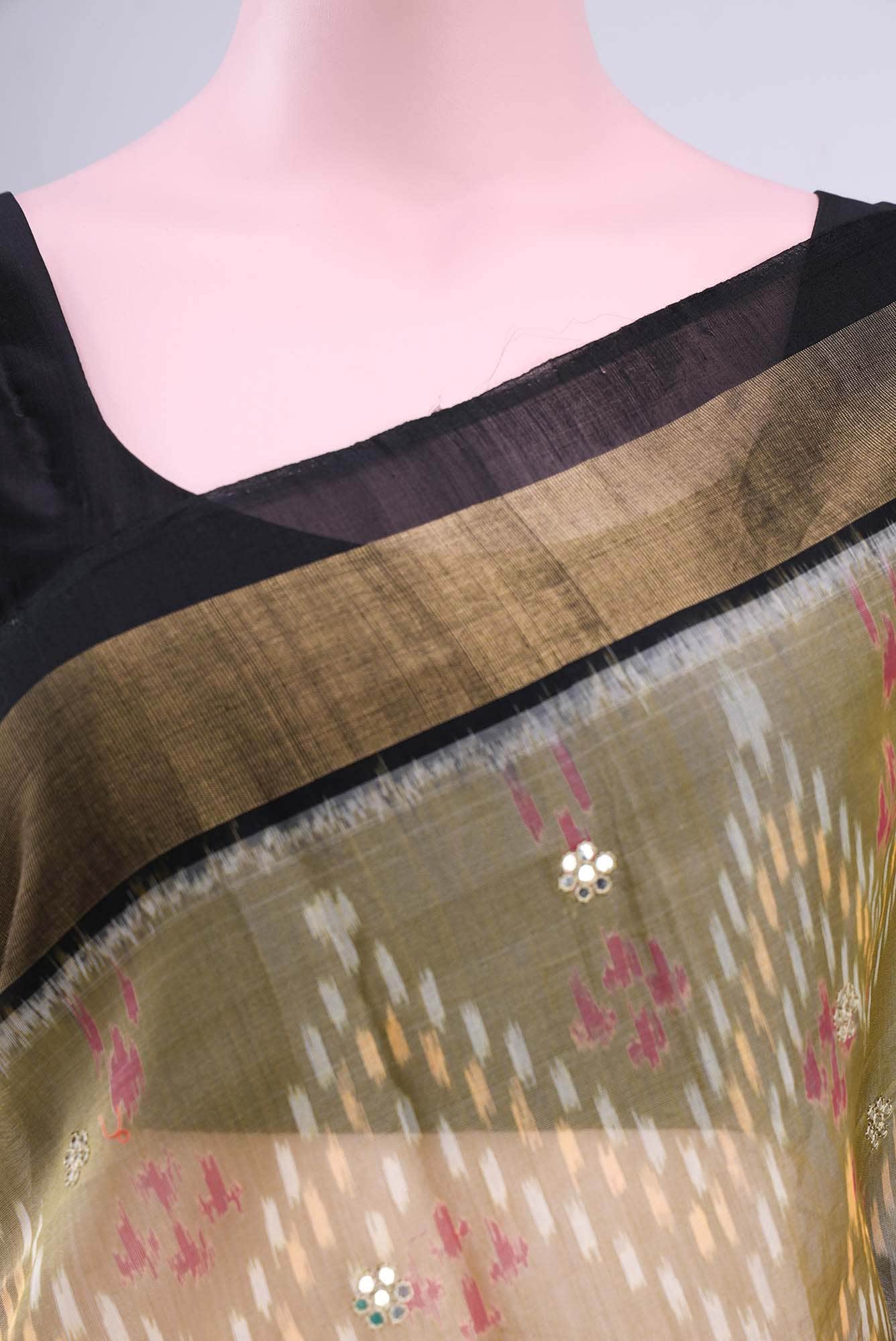 Beige Kota Cotton Saree