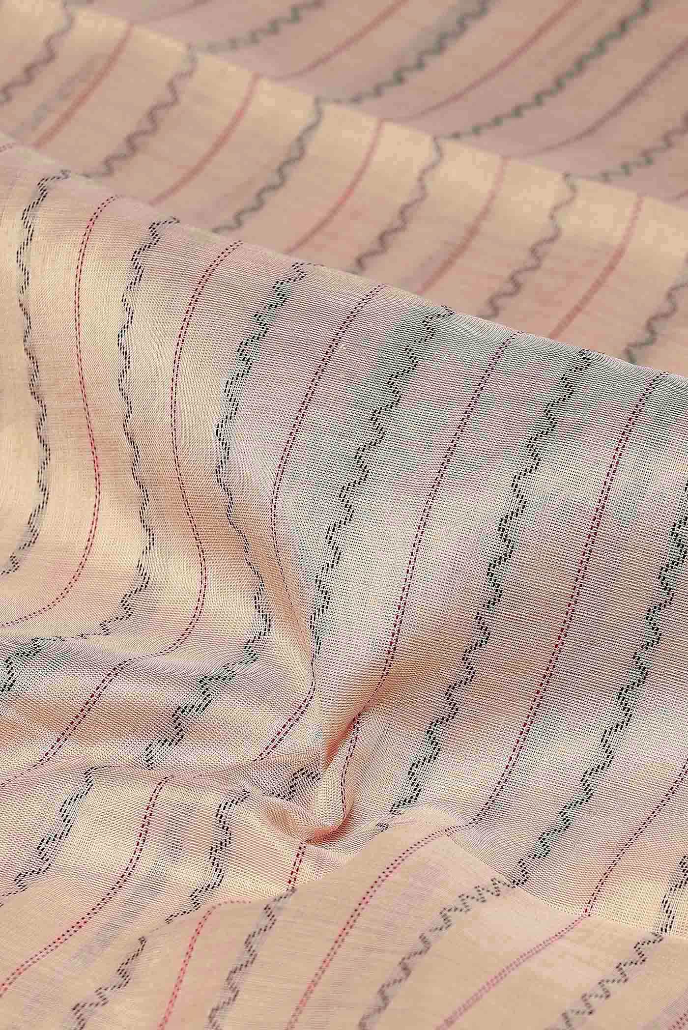 Cream Silk Cotton Saree