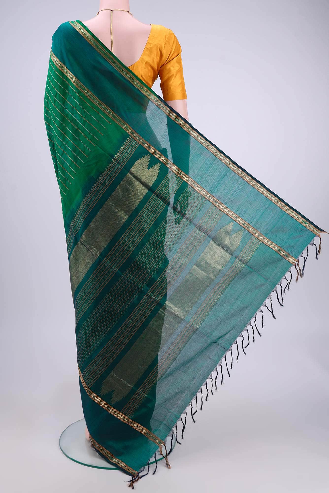 Green Coimbatore Silk Cotton Saree