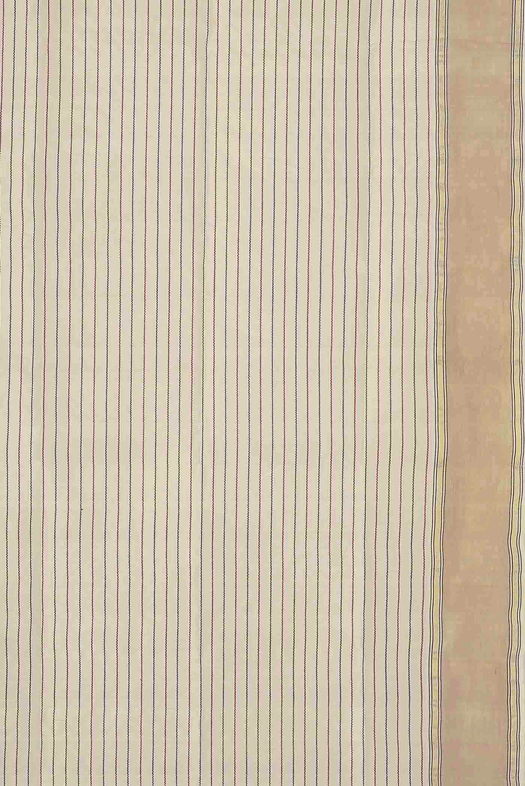 Cream Silk Cotton Saree