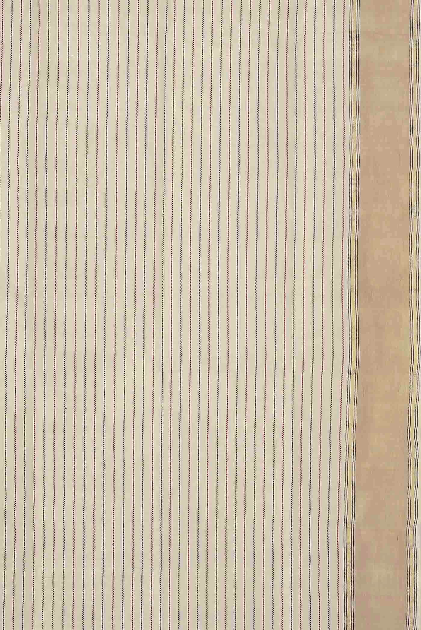 Cream Silk Cotton Saree