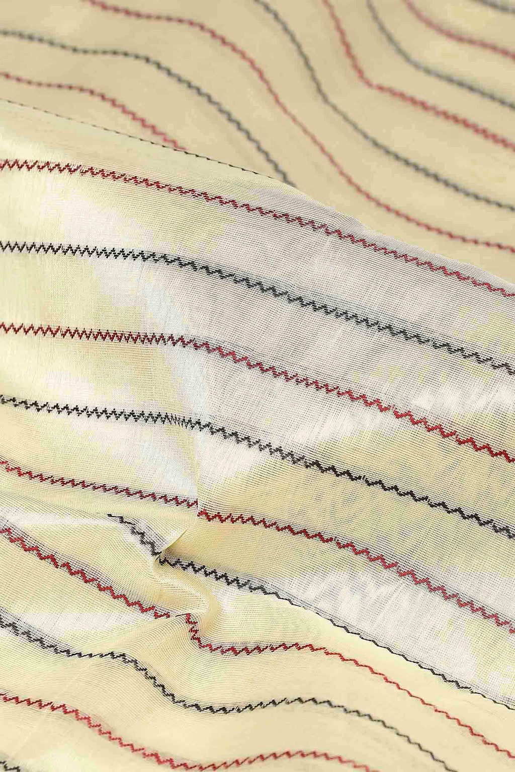 Cream Silk Cotton Saree
