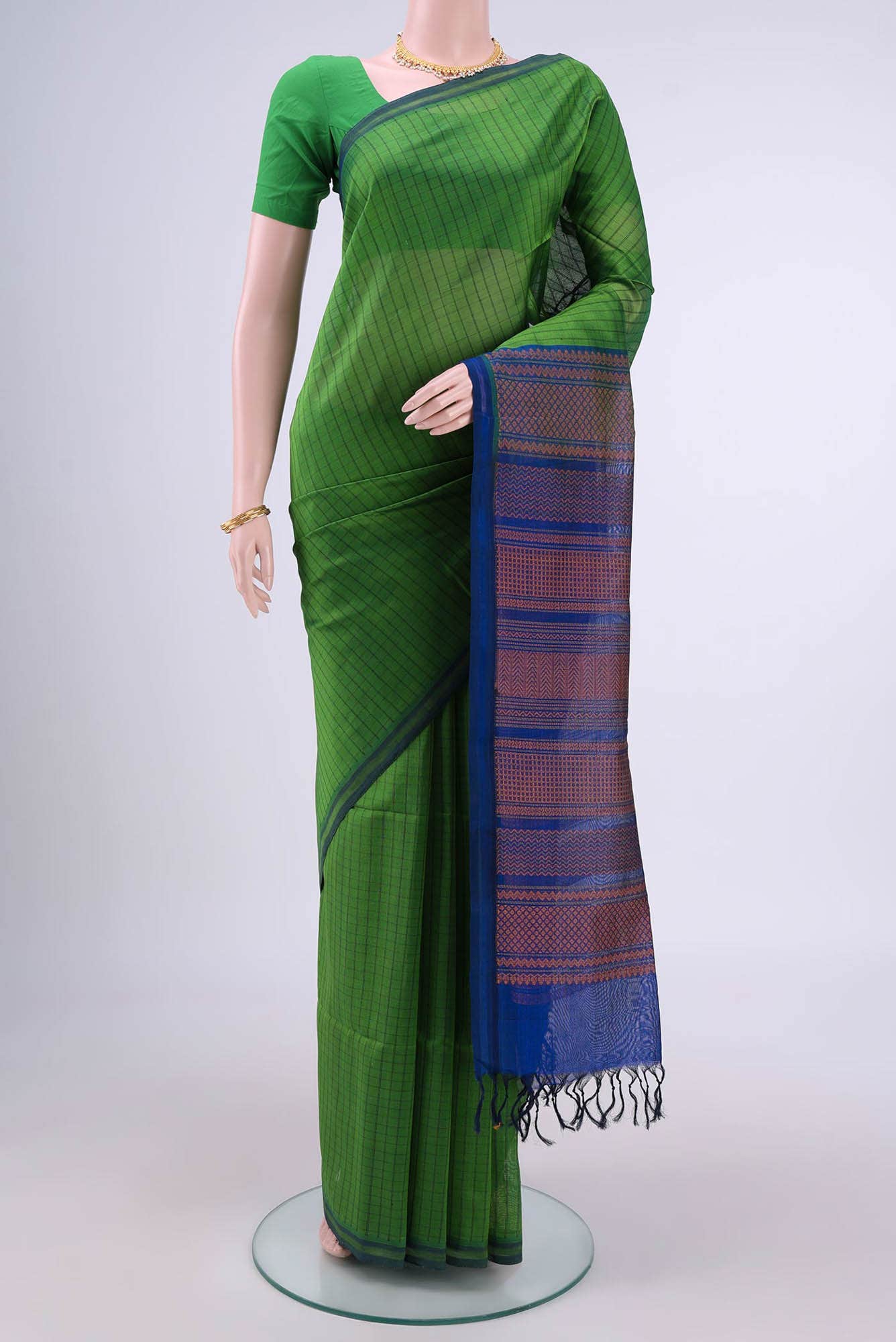 Green Coimbatore Silk Cotton Saree