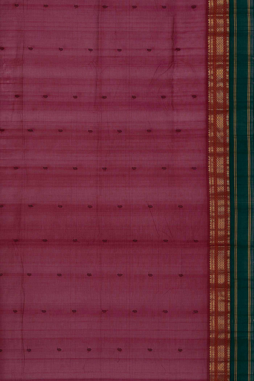 Dark Pink Silk Cotton Saree