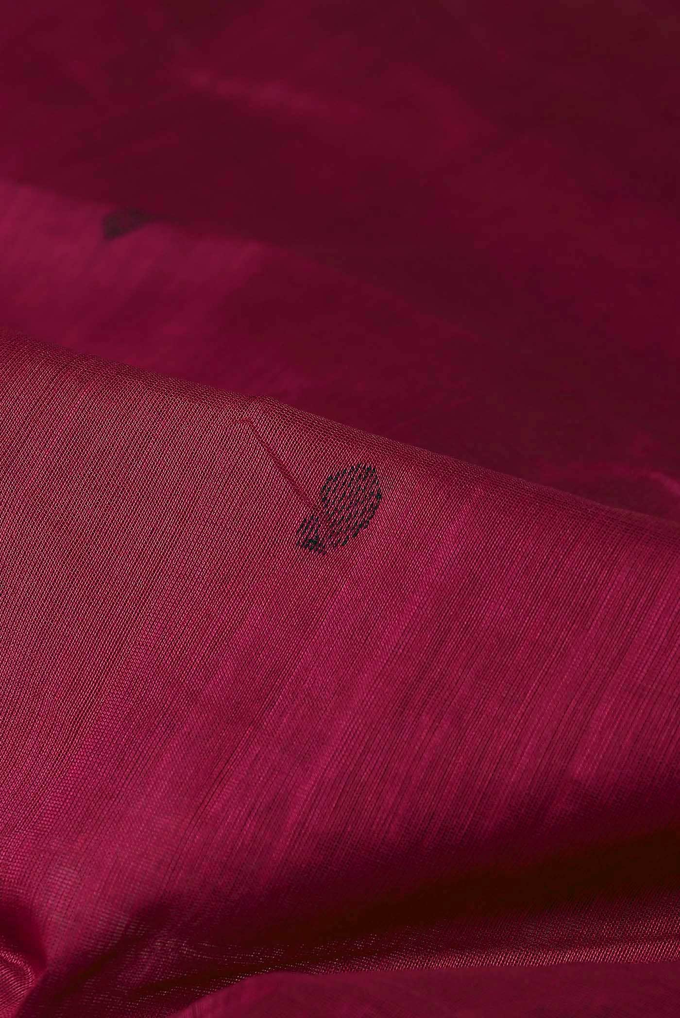 Dark Pink Silk Cotton Saree