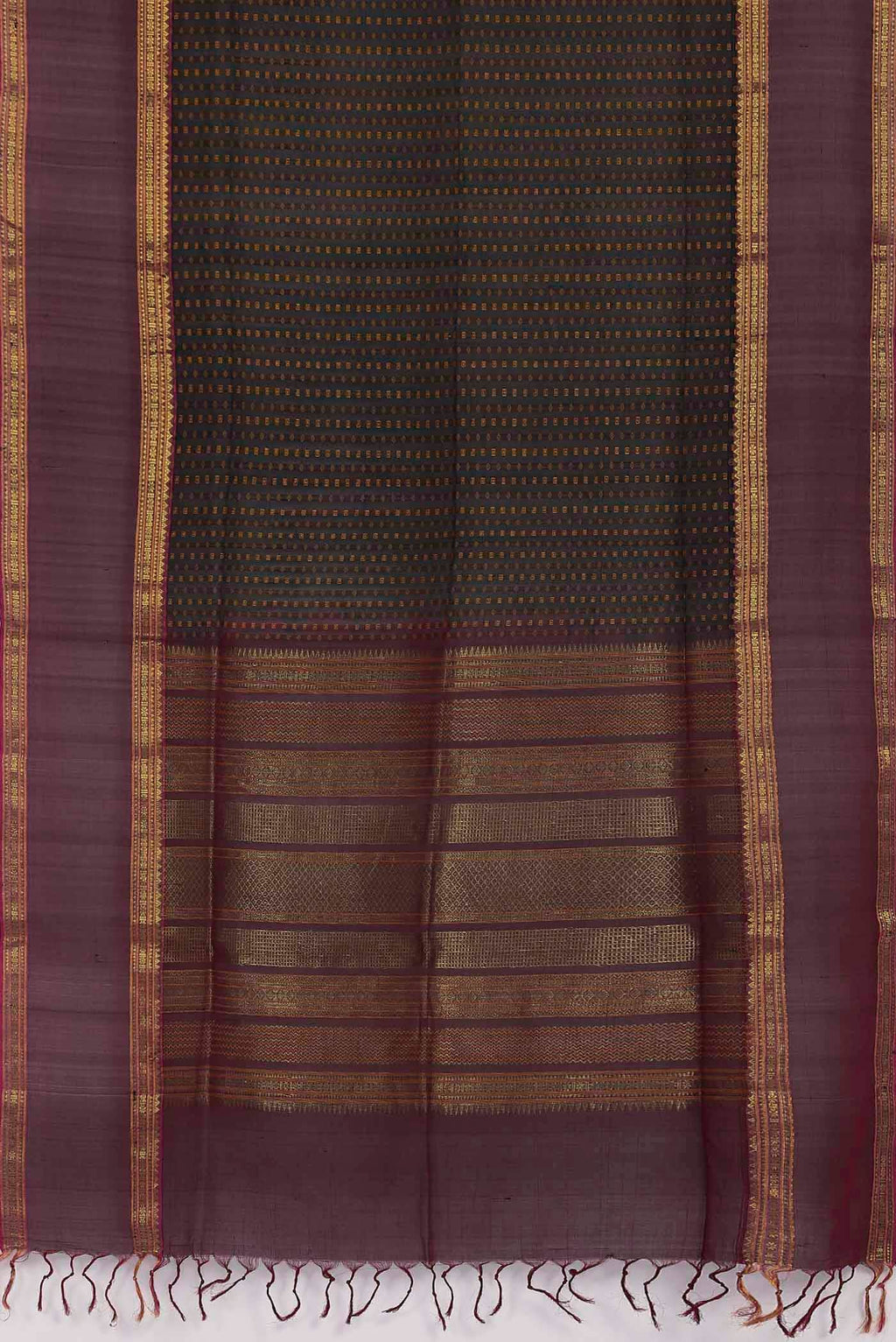Black Silk Cotton Saree