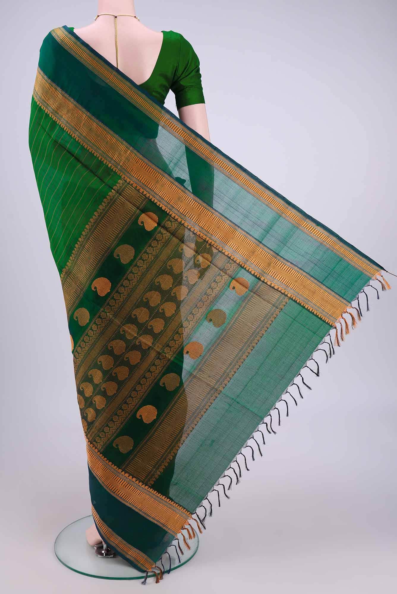 Green Coimbatore Silk Cotton Saree