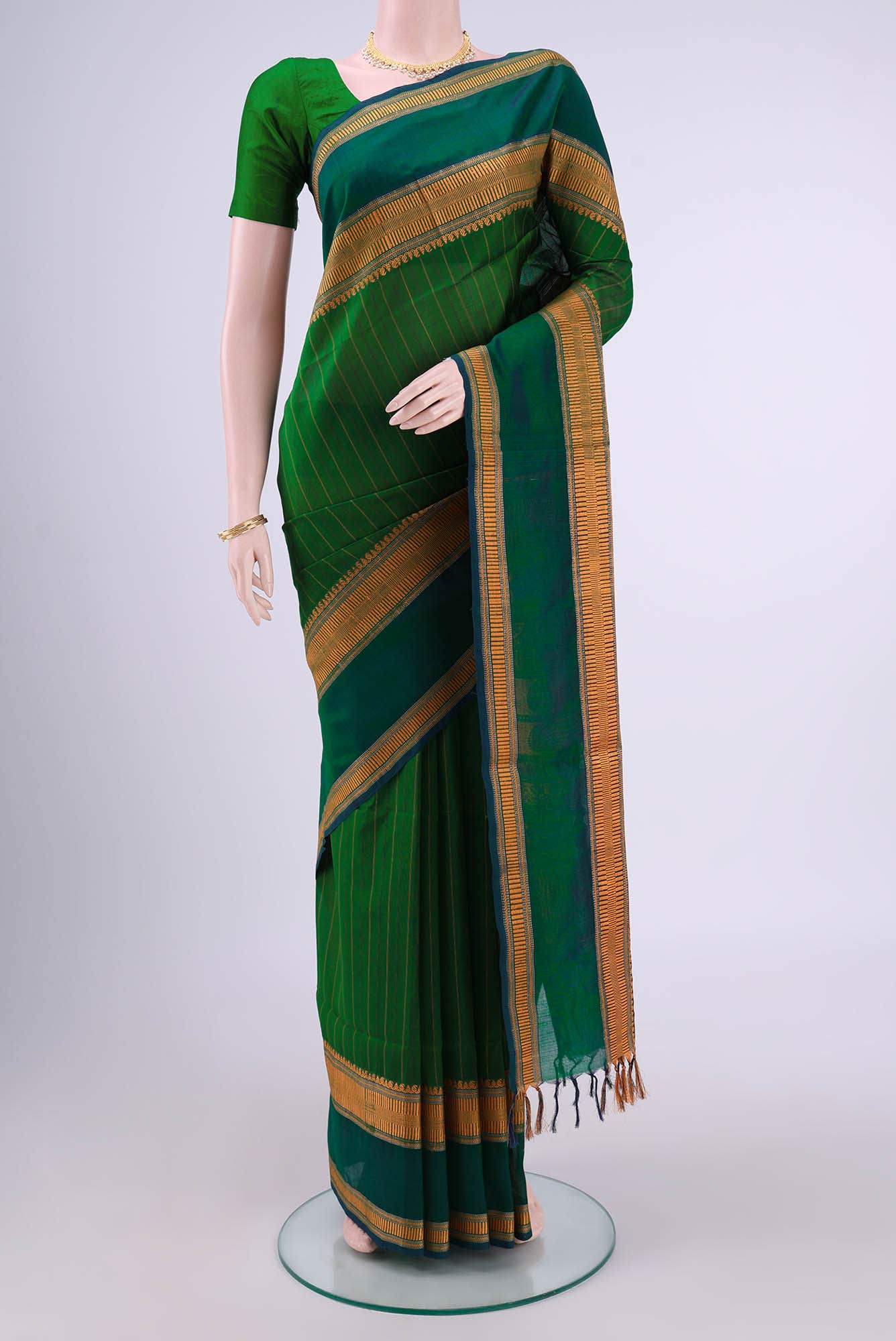 Green Coimbatore Silk Cotton Saree