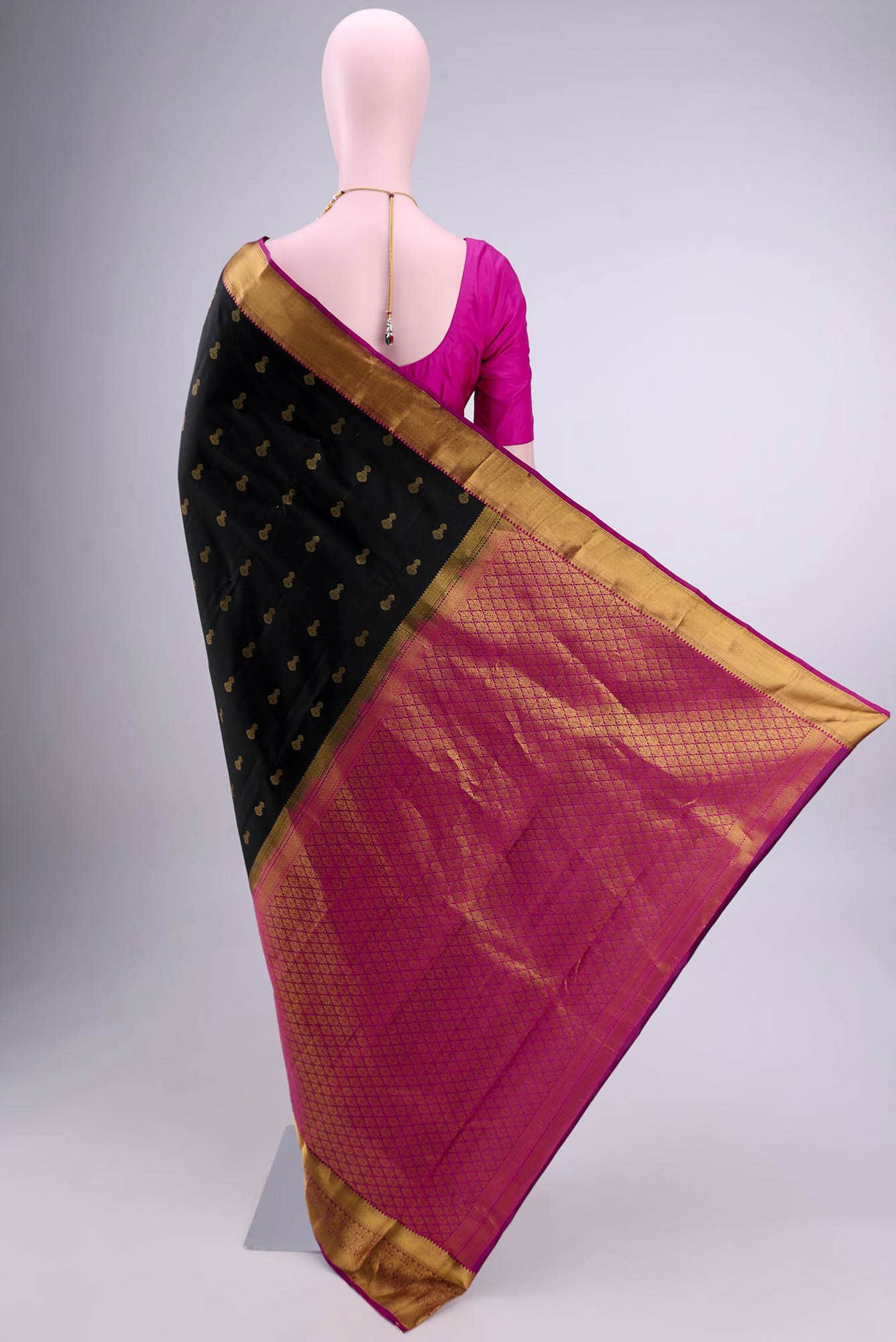 Black Nangavalli Silk [ Salem ] Saree