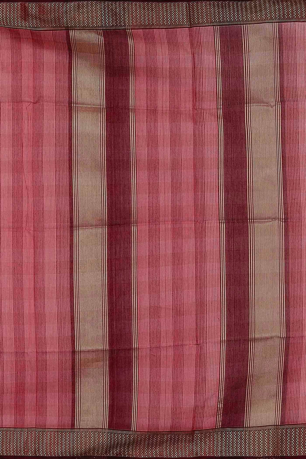 Coral Maheshwari Silk Cotton Saree