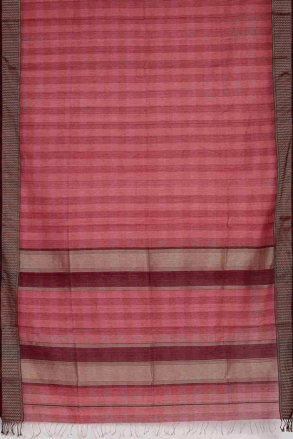 Coral Maheshwari Silk Cotton Saree