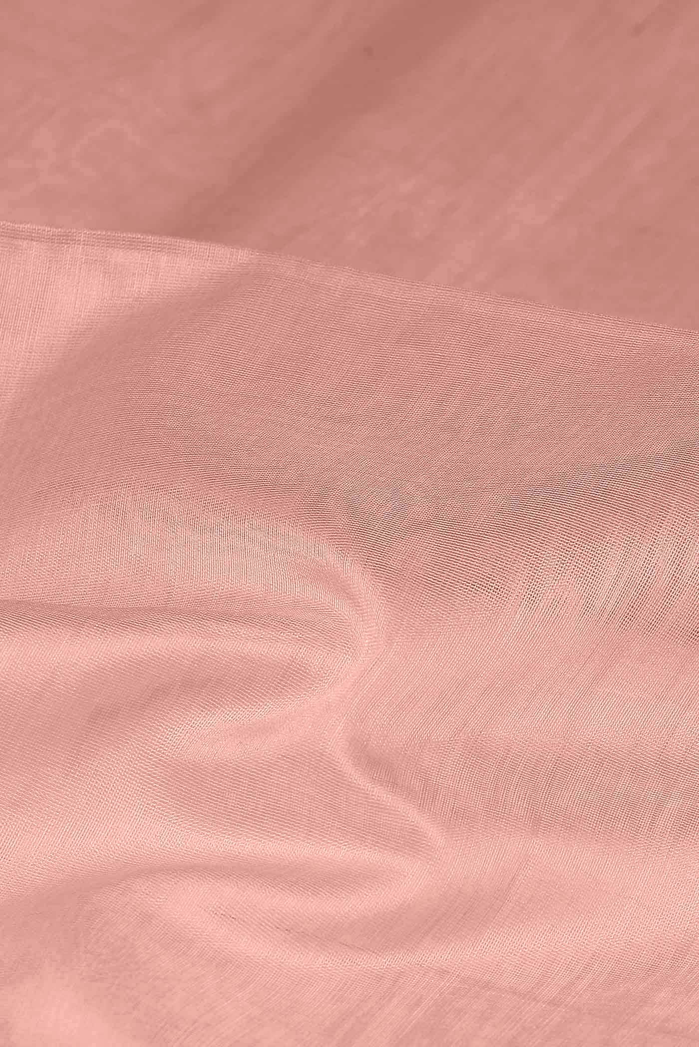Peach Maheshwari Silk Cotton Saree